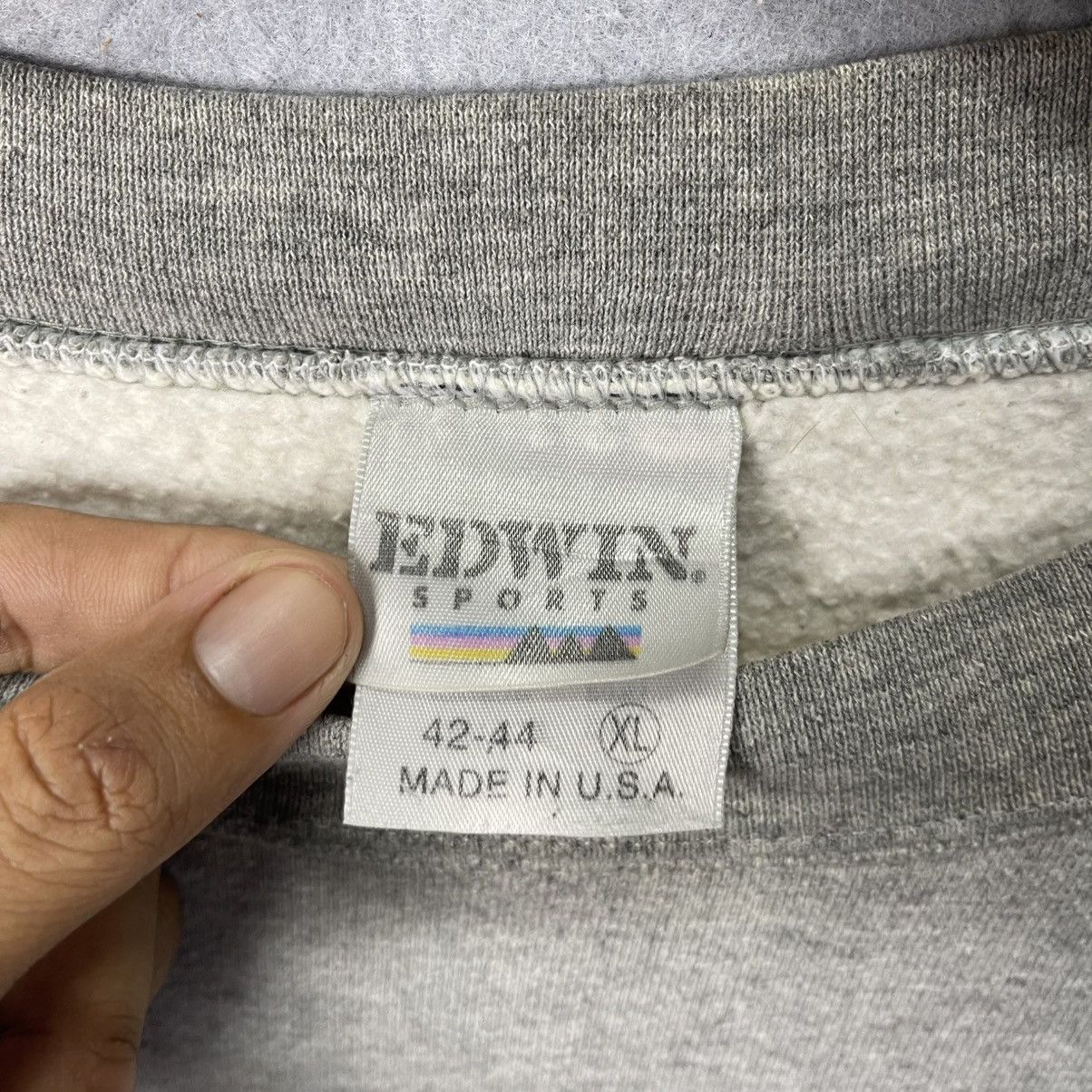 Edwin Vintage EDWIN Sports Logo Crewneck Sweatshirt Made in USA Size US XL / EU 56 / 4 - 9 Thumbnail