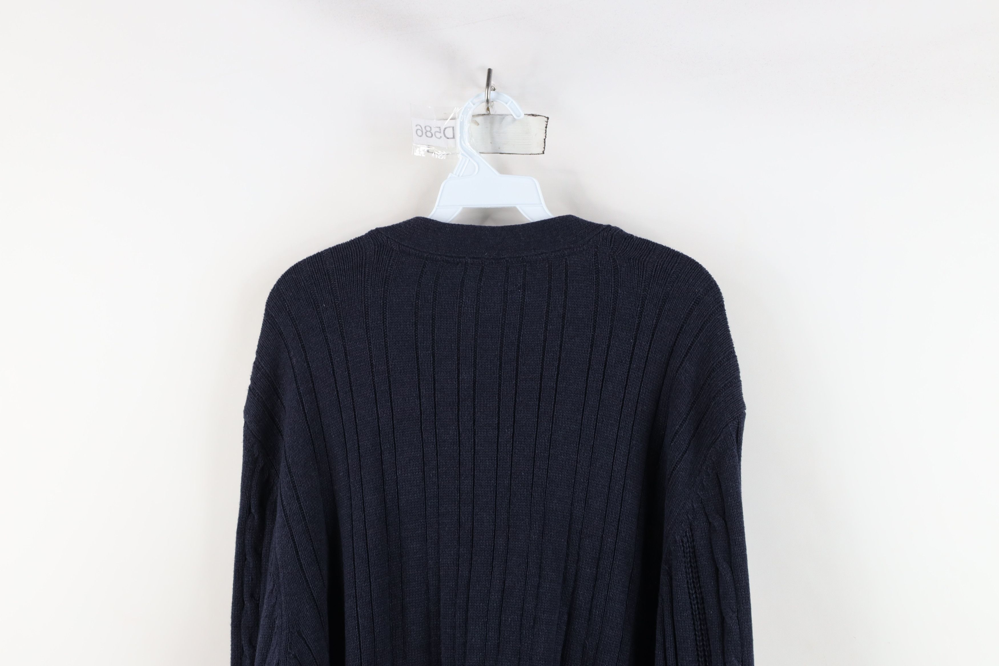 Vintage Vintage 90s Streetwear Chunky Cable Knit Cardigan Sweater Size US XL / EU 56 / 4 - 13 Thumbnail