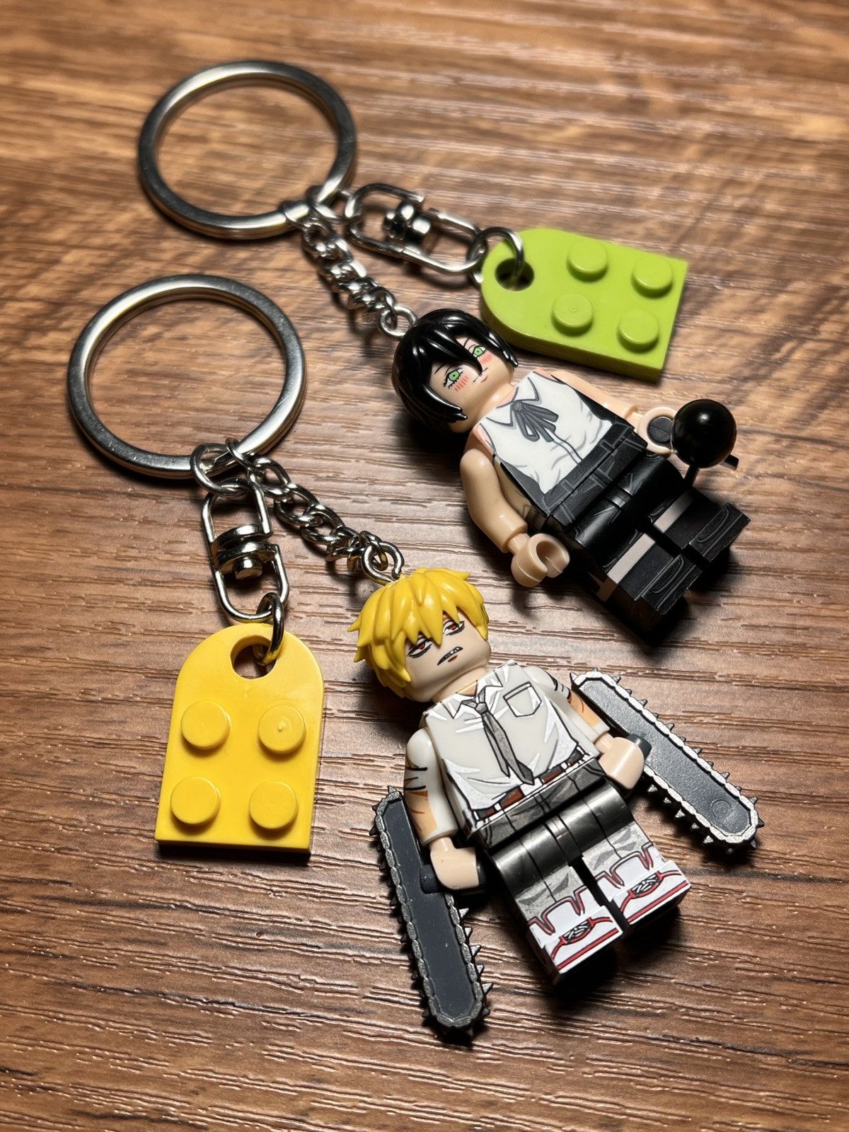 Anime chainsaw man denji reze lego minifigure keychain keyring Size ONE SIZE - 2 Thumbnail