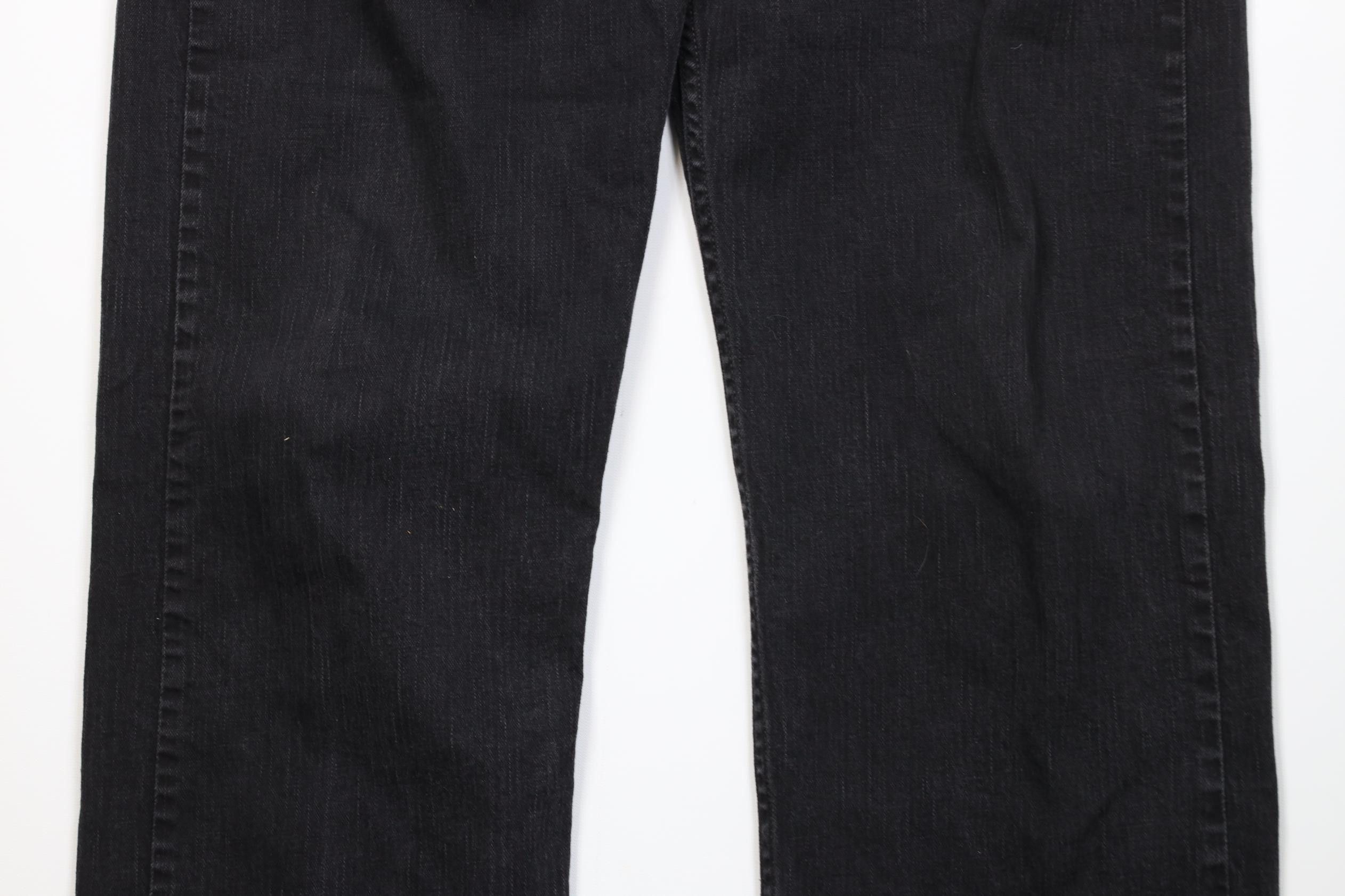 Levi's Vintage Y2K Levis 569 Straight Wide Leg Denim Jeans Black Size US 36 / EU 52 - 3 Thumbnail