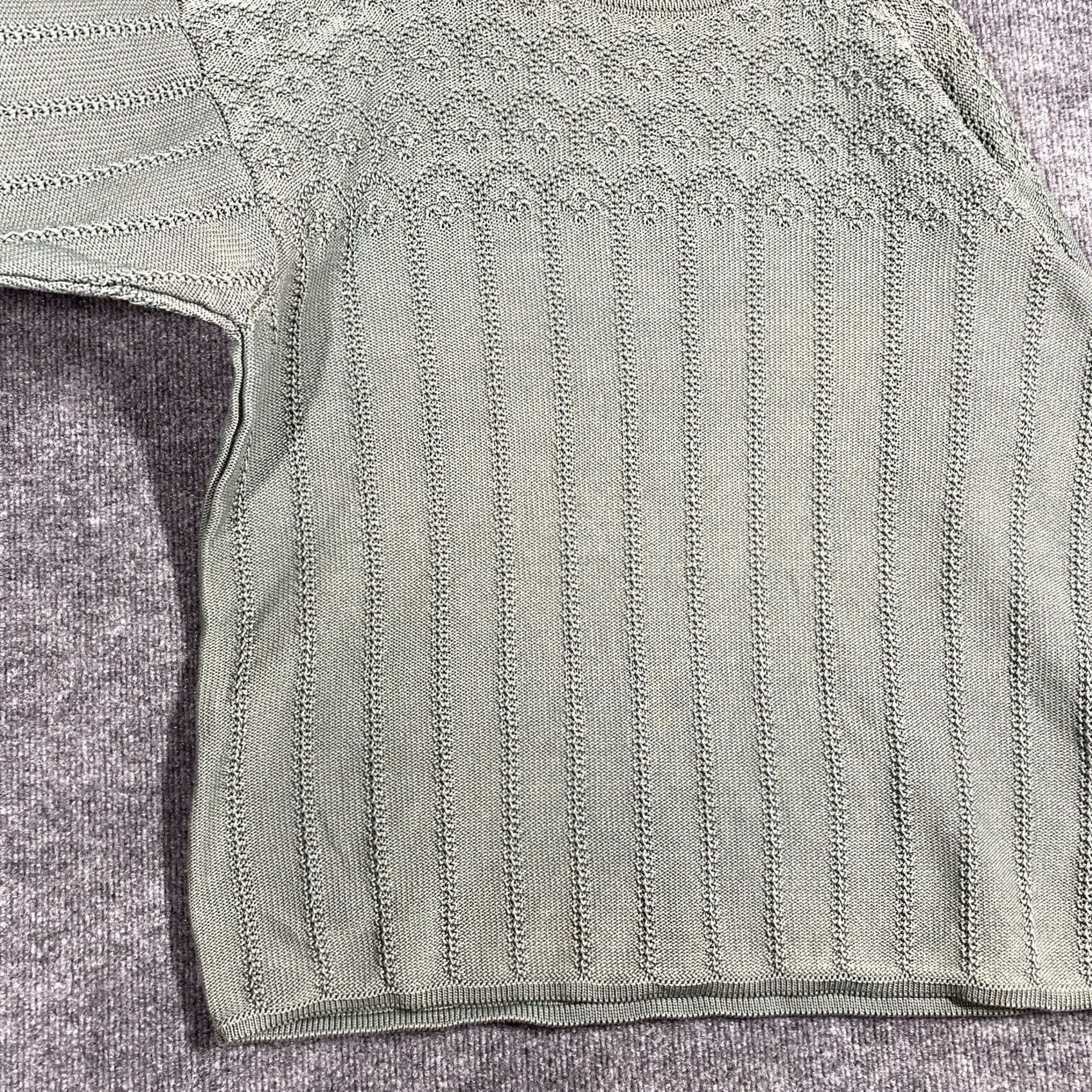 Vintage VINTAGE Ramsay of Dublin Ireland Sweater Women Oversized Hand Loomed Cotton L Green Size L / US 10 / IT 46 - 3 Thumbnail