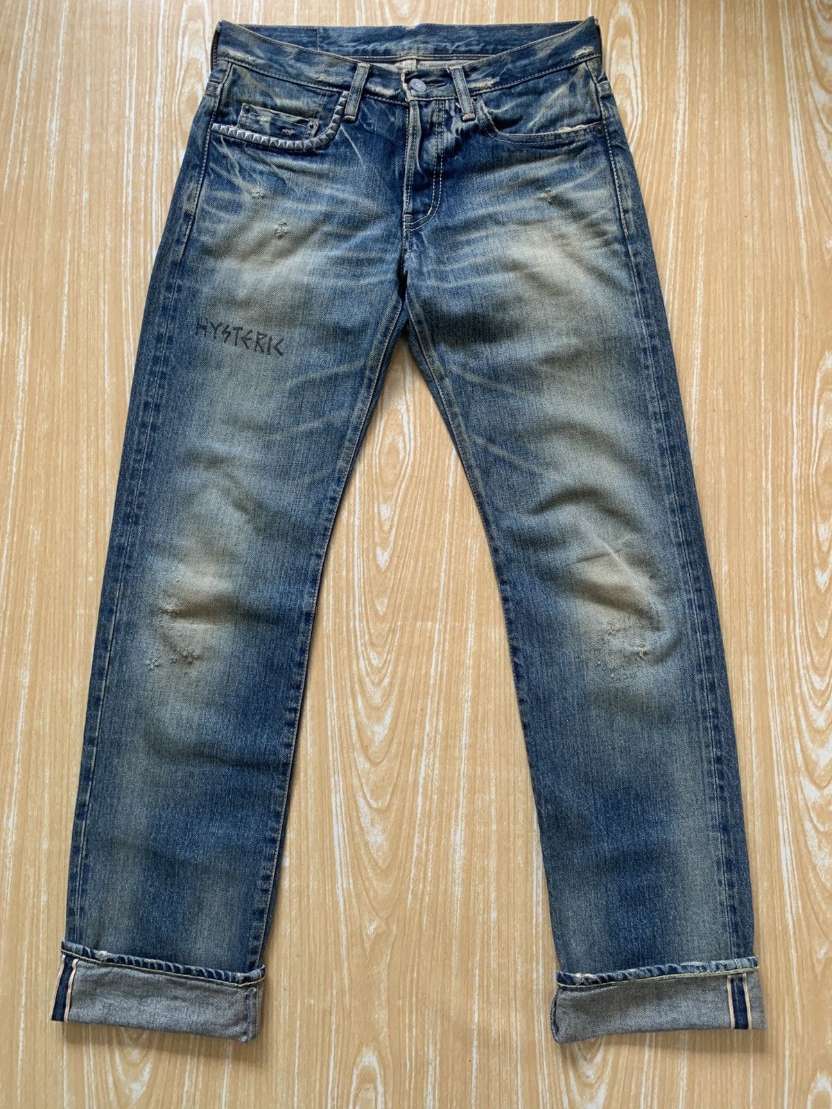 Hysteric Glamour Hysteric Glamour Selvedge Spike Punks Style Denim Pants Size US 29 - 18 Thumbnail
