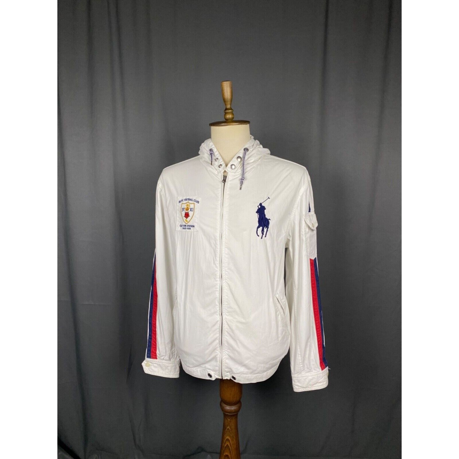 Polo Ralph Lauren Ralph Lauren Vintage Big Logo Men's White Windbreaker Jacket Size US XL / EU 56 / 4 - 2 Thumbnail