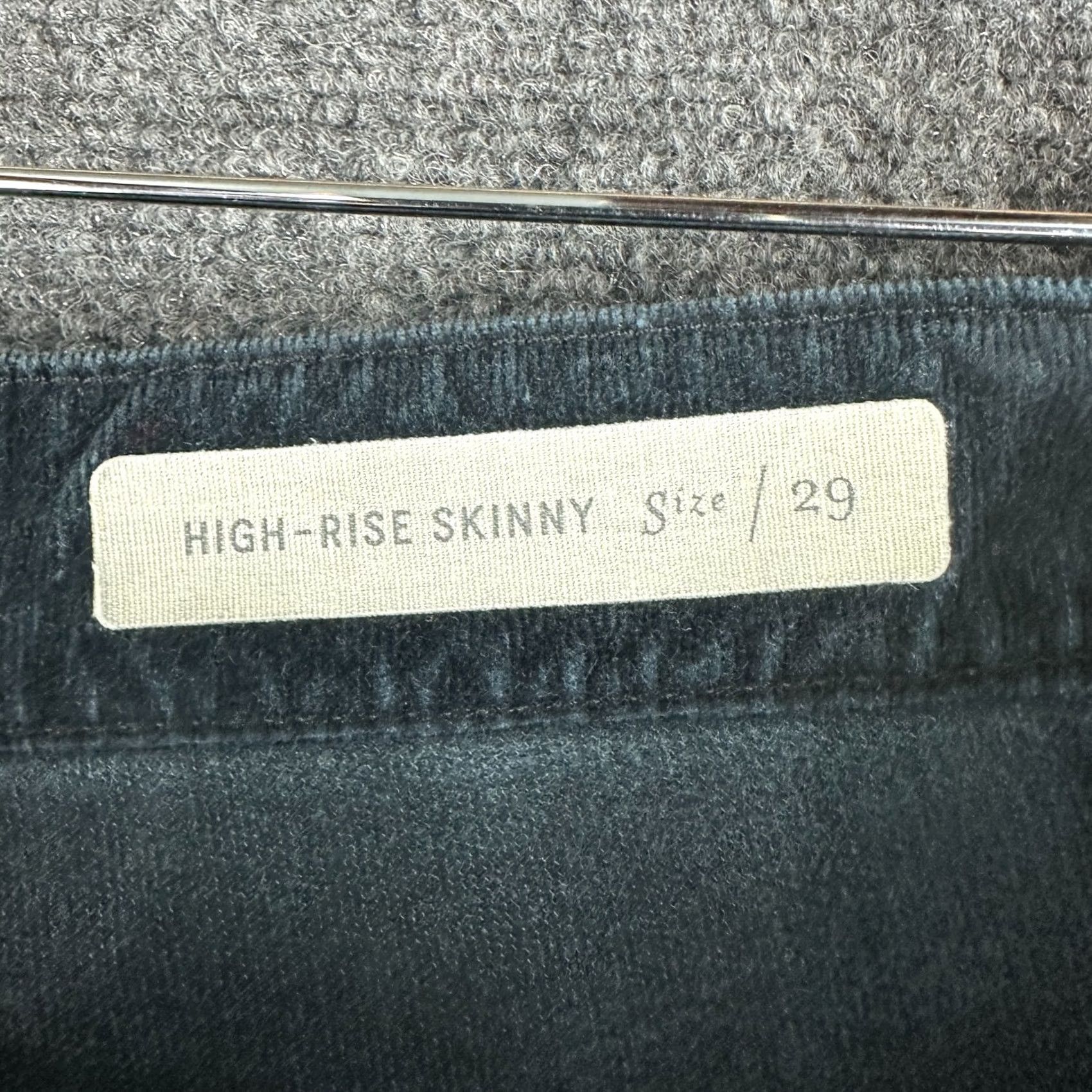 Anthropologie Anthropologie Pilcro Letterpress Pants Womens 29 HIgh Rise Skinny Corduroy Black Size 29" - 5 Thumbnail