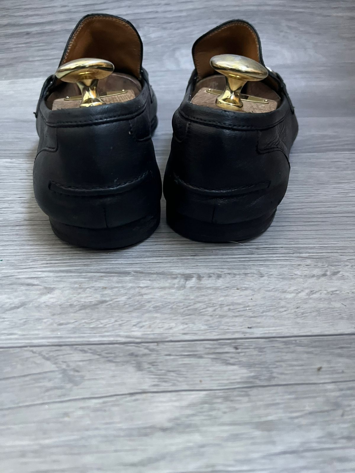Gucci Gucci Horsebit Jordan Black Leather Loafers UK 9 Size US 10 / EU 43 - 4 Thumbnail