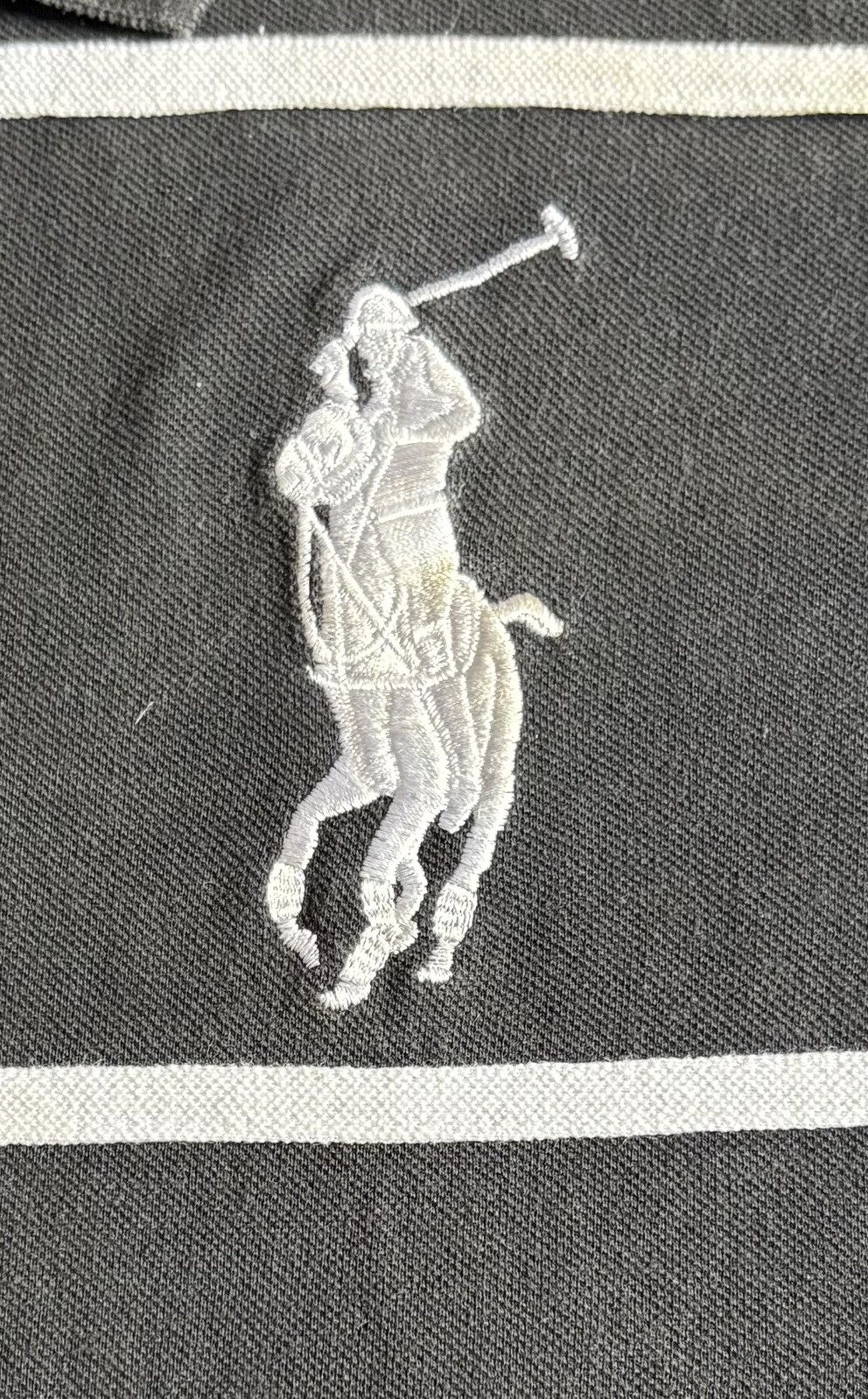 Designer Polo Ralph Lauren Big Logo Striped Polo Tee Size US M / EU 48-50 / 2 - 3 Thumbnail