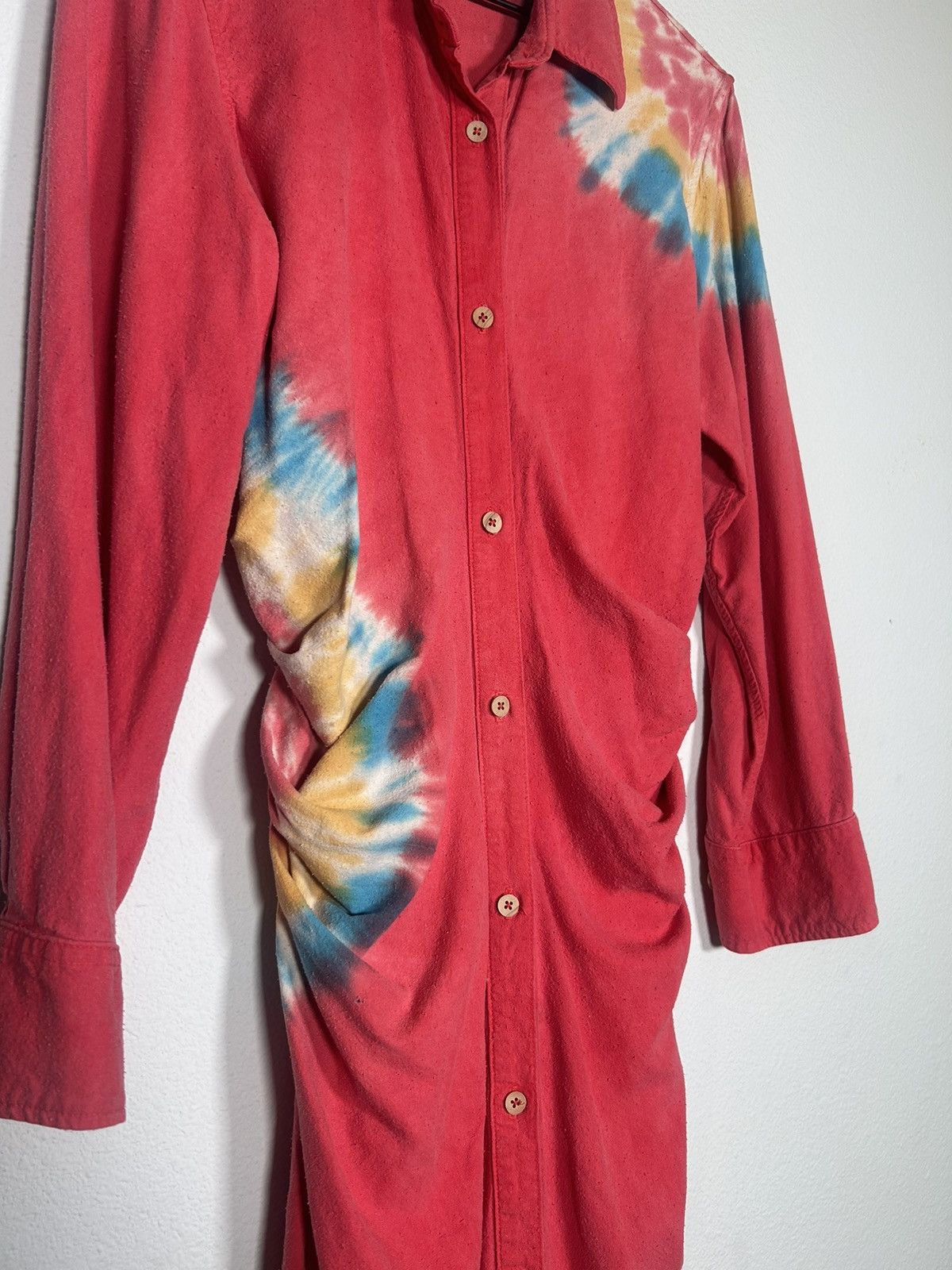 The Elder Statesman Boiled Silk Tie-Dye Robe Dress Size S / US 4 / IT 40 - 2 Thumbnail