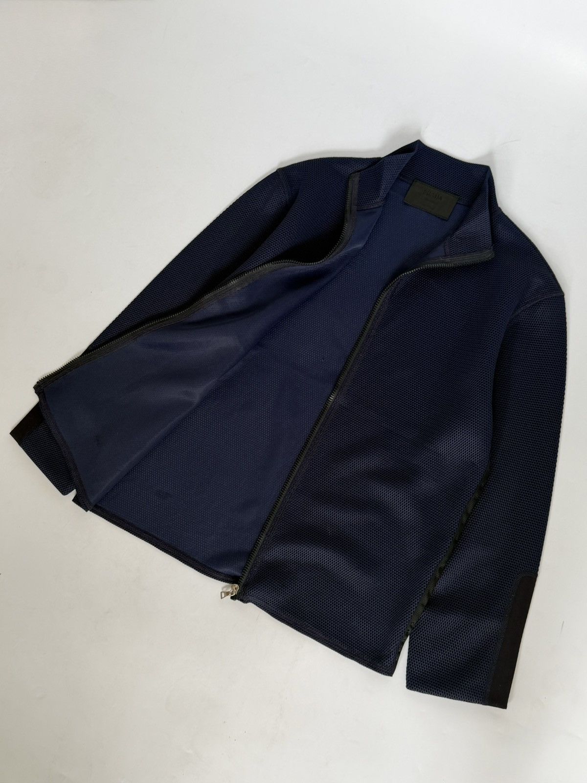 Prada Prada Navy Blue Zip Jacket Size US L / EU 52-54 / 3 - 3 Thumbnail