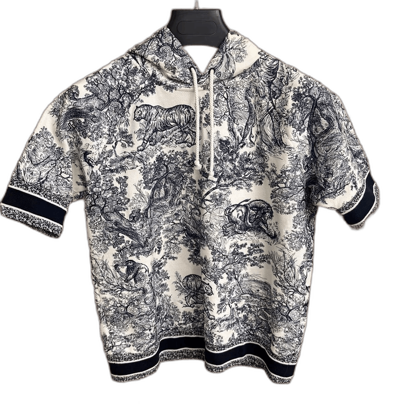 Dior Dior Animal World Short Sleeve Hoodie Size US S / EU 44-46 / 1 - 1 Thumbnail