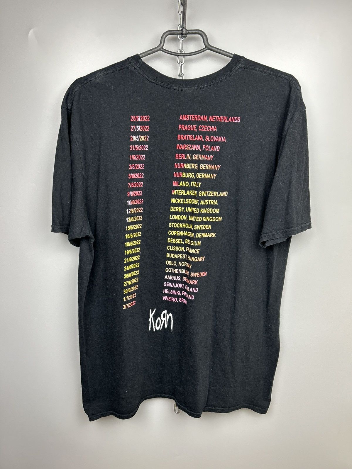 Band Tees Korn Band T shirt 2022 Tour Tee Size US XL / EU 56 / 4 - 2 Thumbnail