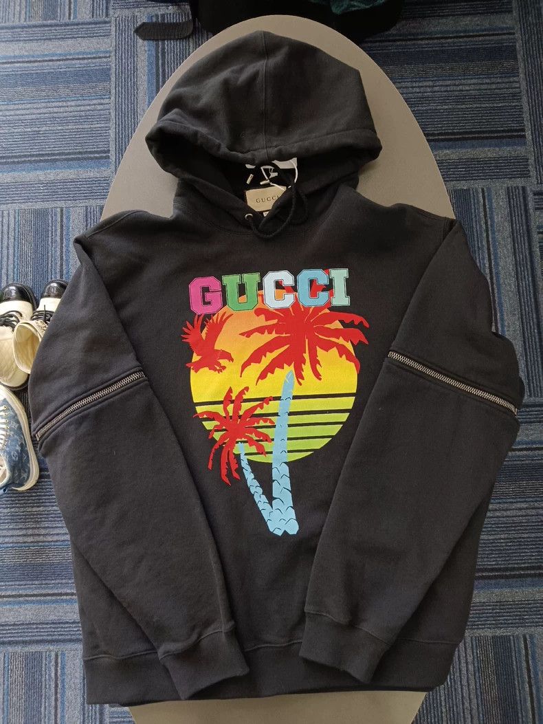 Gucci Gucci Hawaiian-style printed hooded sweatshirt 2504-Nextarr Size US XXL / EU 58 / 5 - 1 Thumbnail