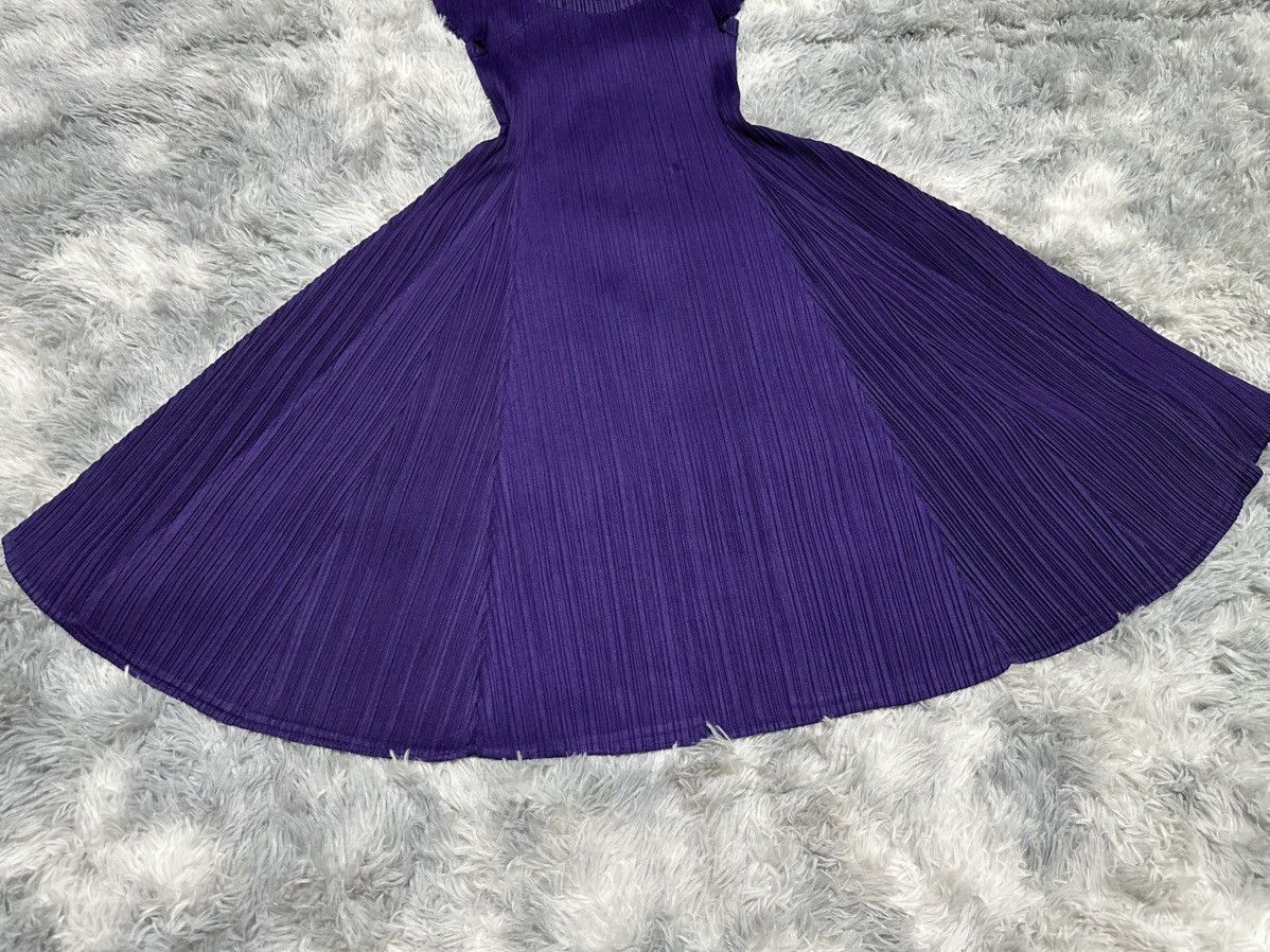 Issey Miyake 🔥Rare Issey Miyake Pleats Please Dress Purple Size L / US 10 / IT 46 - 4 Thumbnail