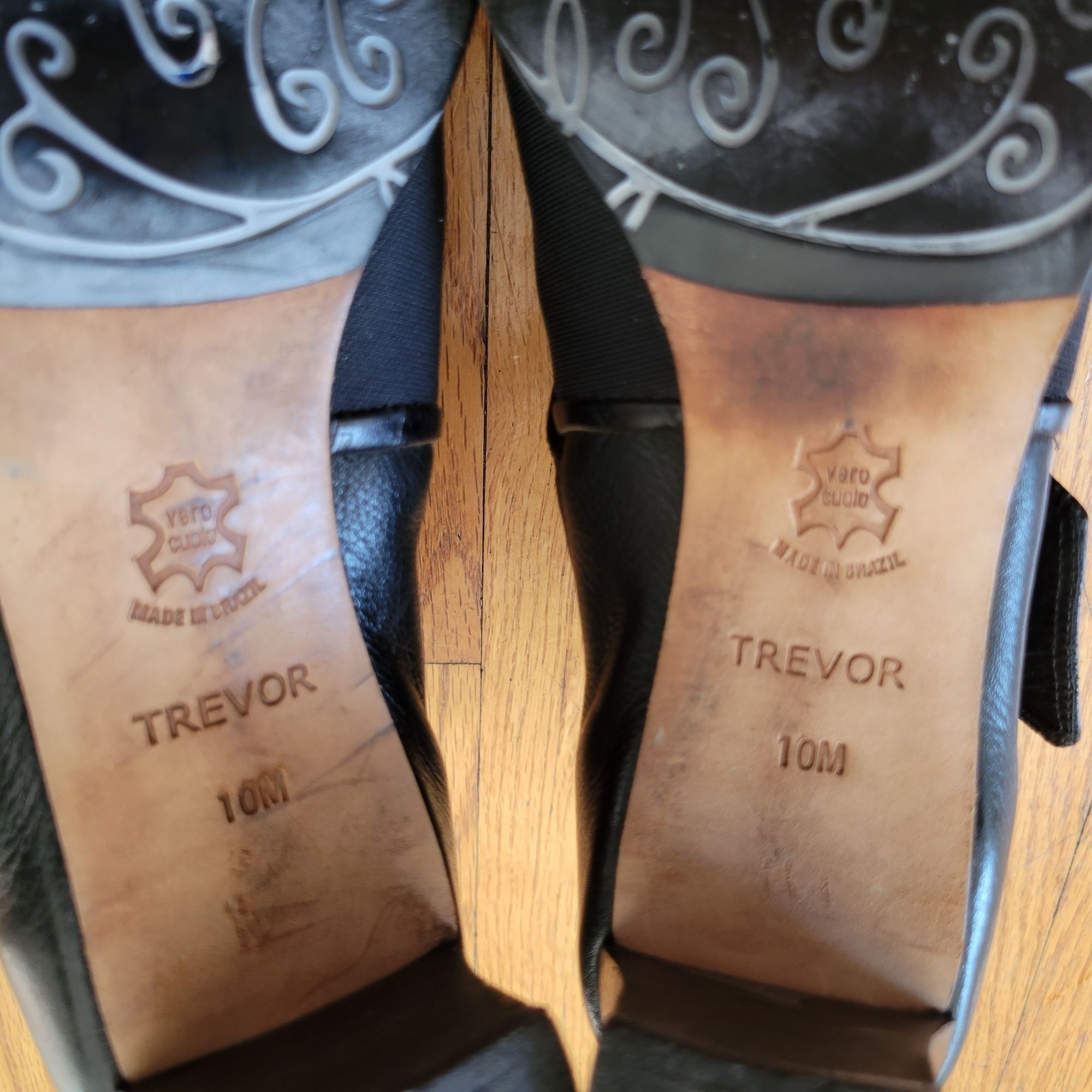Brighton Brighton 10M TREVOR Leather Fabric Ankle Boots Decorative Bu Size US 10 / IT 40 - 3 Thumbnail