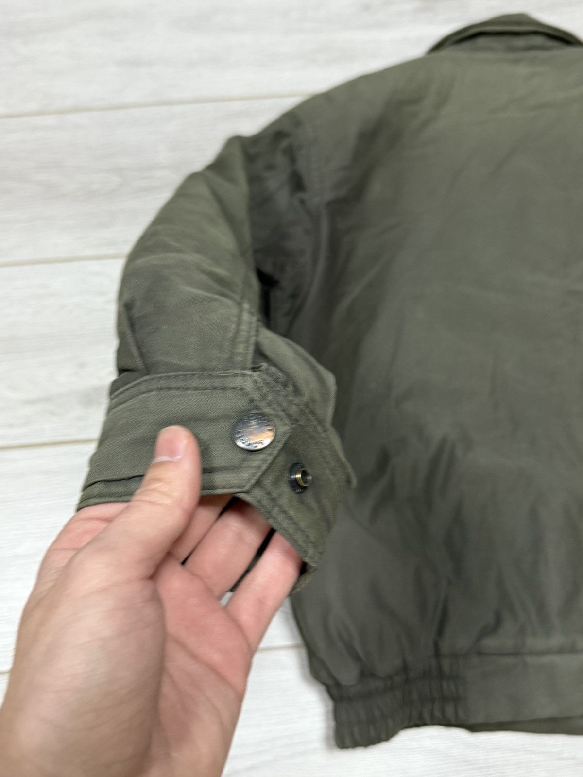 Schott Schott vintage faded bomber jacket military USA Size US M / EU 48-50 / 2 - 15 Thumbnail