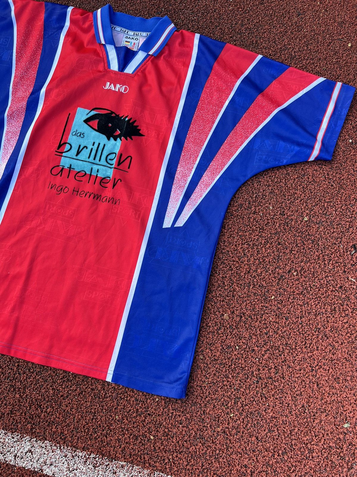Vintage 🩸RARE🩸Alemannia Jako Lu’ 93 Vintage Soccer Jersey Size US XL / EU 56 / 4 - 5 Thumbnail