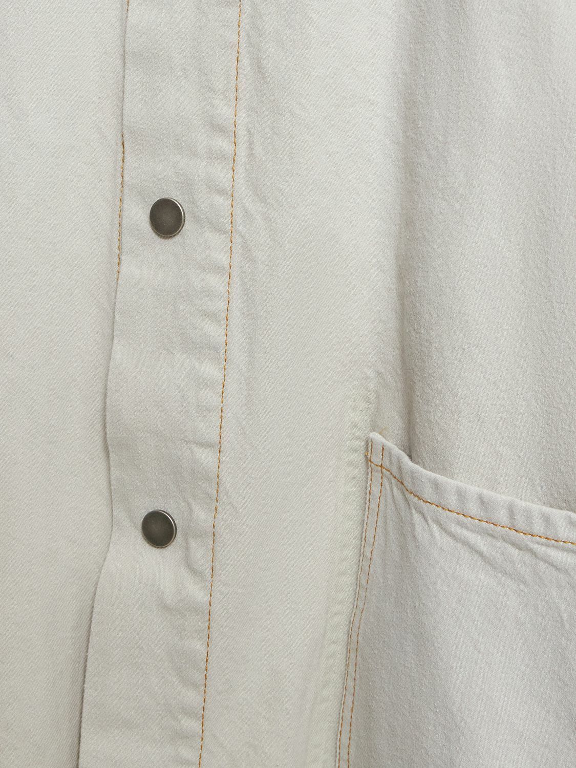 Maison Margiela o1y0625 Solid Color Shirt in Light Gray Size XS / US 0-2 / IT 36-38 - 3 Thumbnail