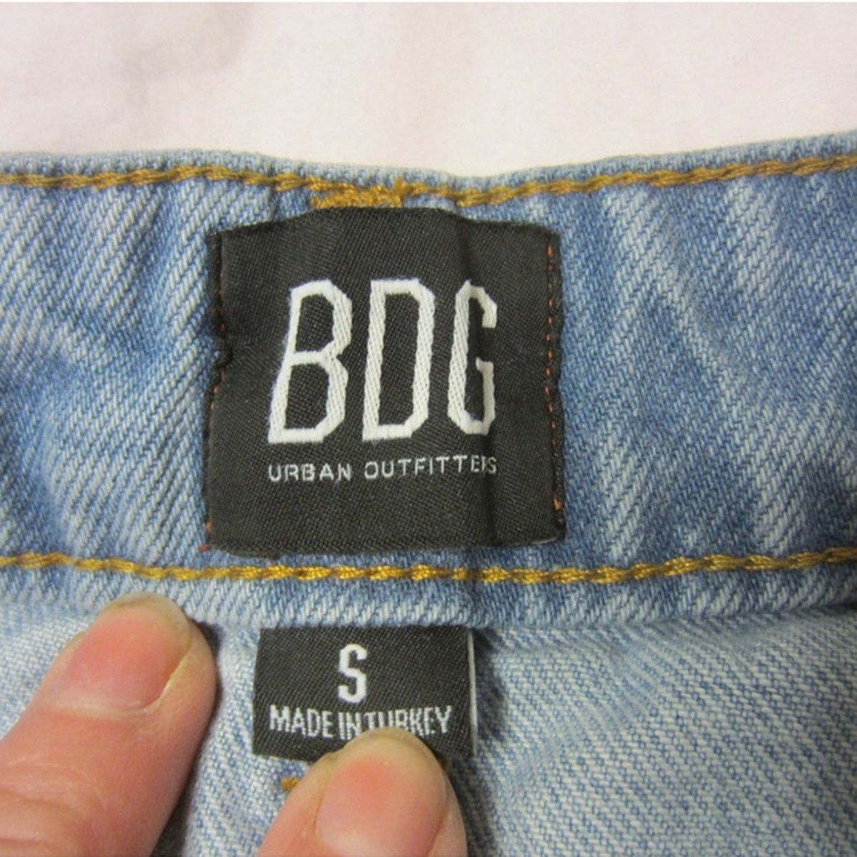 Urban Outfitters BDG Denim Mini Skirt Y2K Raw Hem Urban Outfitters S Size 25" / US 0 / IT 36 - 3 Thumbnail