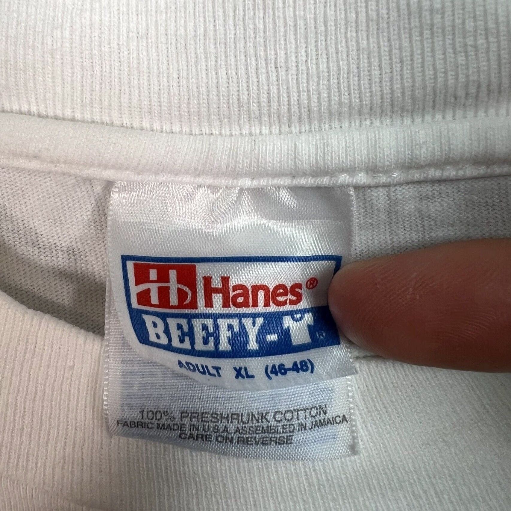 Hanes VINTAGE Hanes Happy 50th Israel Ahavath Beth Deli Days Graphic Tee Shirt Adult XL White Mens Size US XL / EU 56 / 4 - 6 Thumbnail