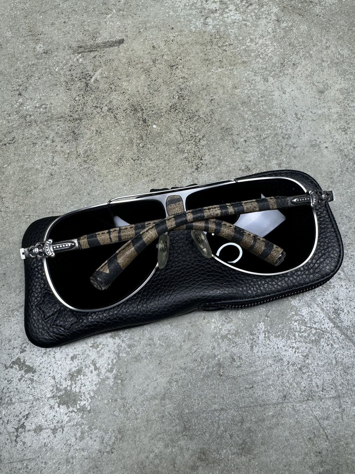 Chrome Hearts Vintage Chrome Hearts “DOUBLE D I” Aviator Sunglasses Size ONE SIZE - 1 Thumbnail