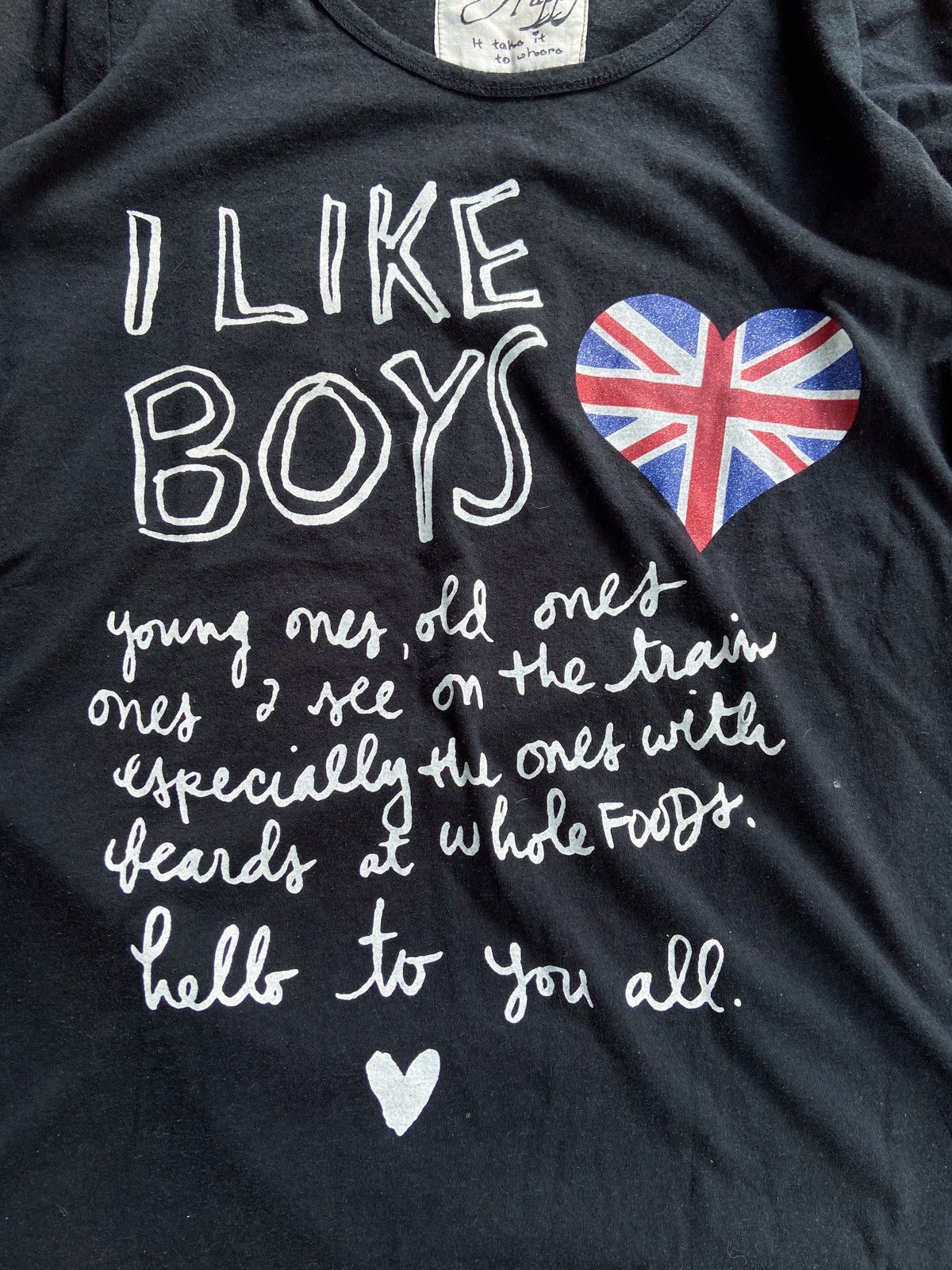 Japanese Brand I LIKE BOYS LOVE ENGLAND FLAG LONG SLEEVE Size US L / EU 52-54 / 3 - 4 Thumbnail
