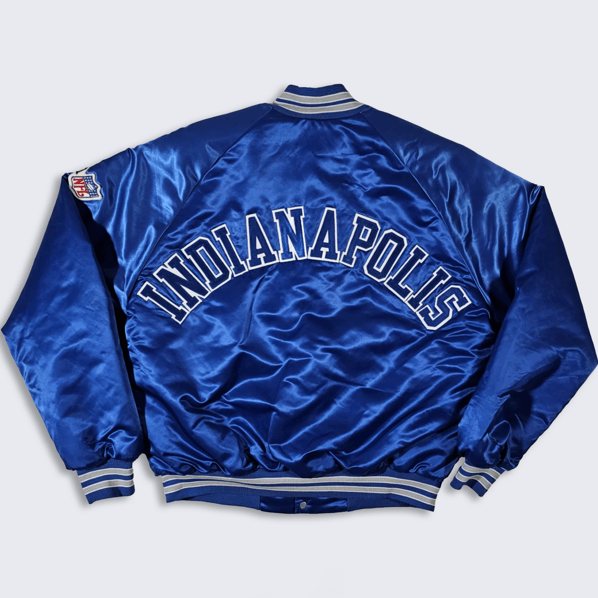 Chalk Line × NFL × Vintage Indianapolis Colts Vintage 80s Chalk Line Bomber Jacket Size US L / EU 52-54 / 3 - 1 Thumbnail