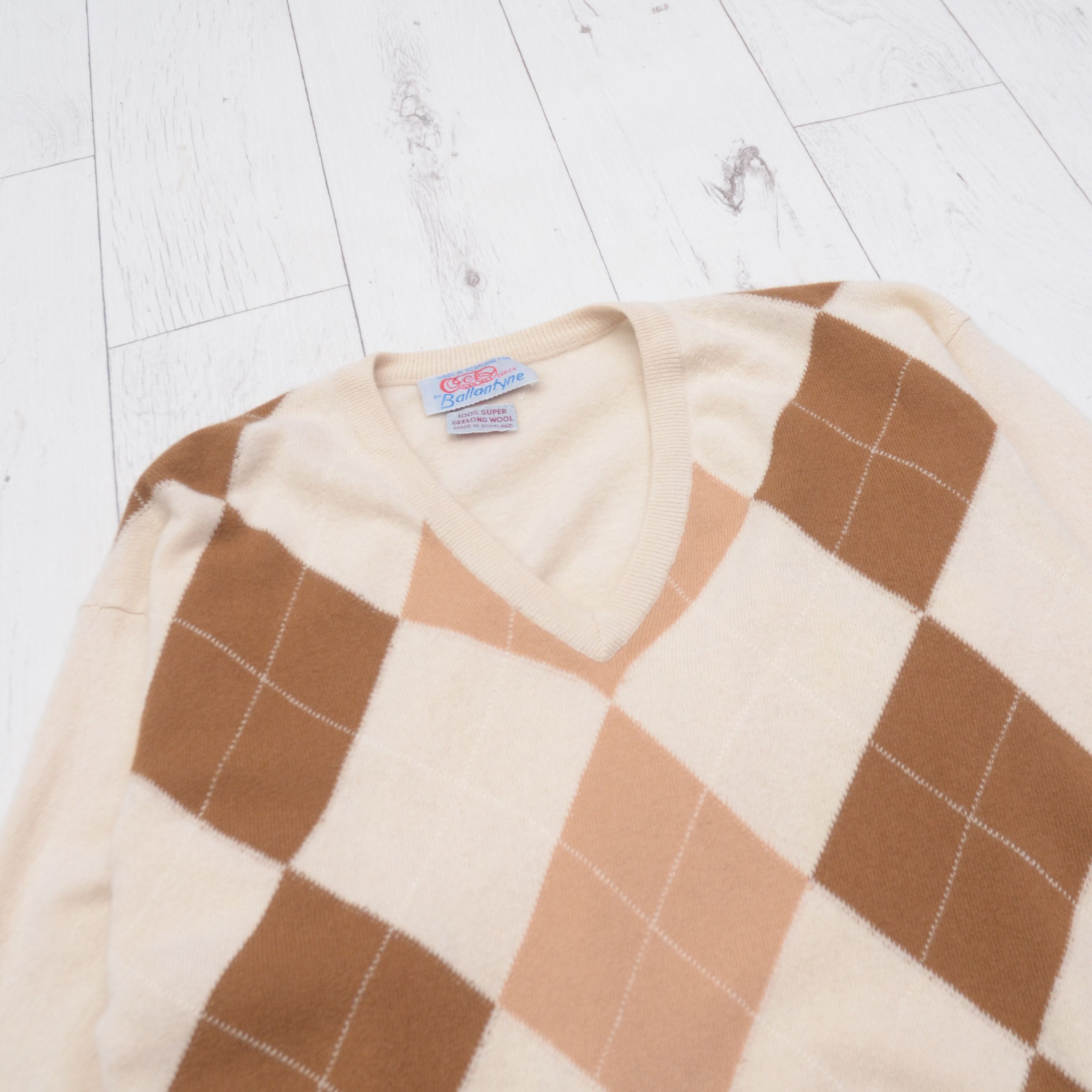 Ballantyne BALLANTYNE Scotland Y2K Argyle pattern Geelong Wool Sweater Size US M / EU 48-50 / 2 - 5 Thumbnail