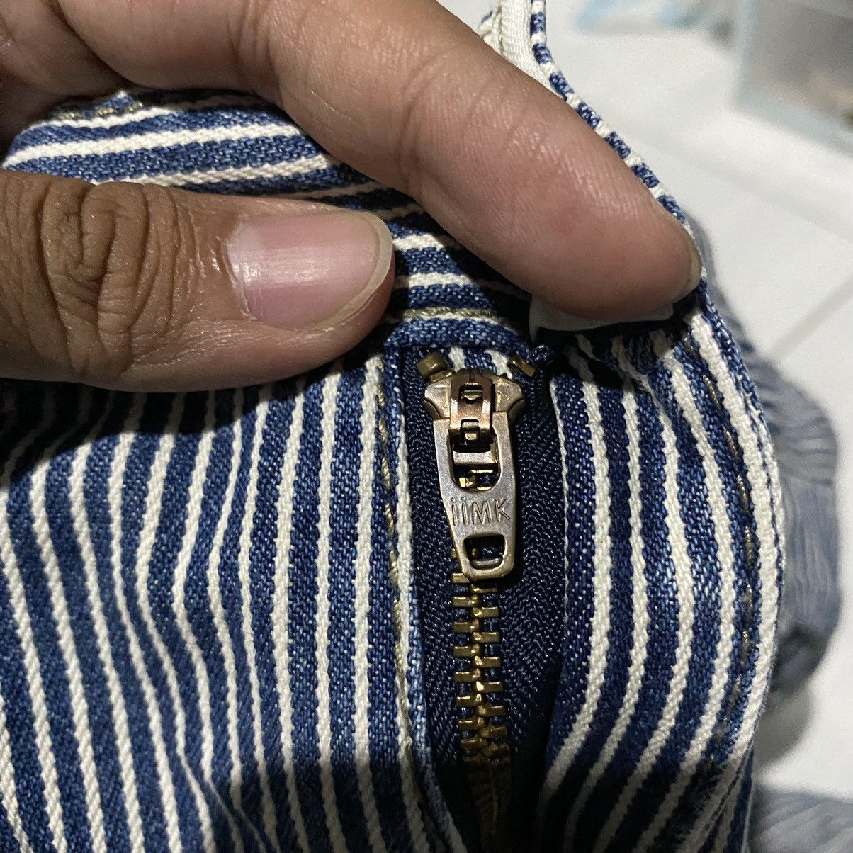 If Six Was Nine × Issey Miyake × Michel Klein Michel Klein Carpenter Pants Hickory Sunfaded Size 32" / US 10 / IT 46 - 6 Thumbnail