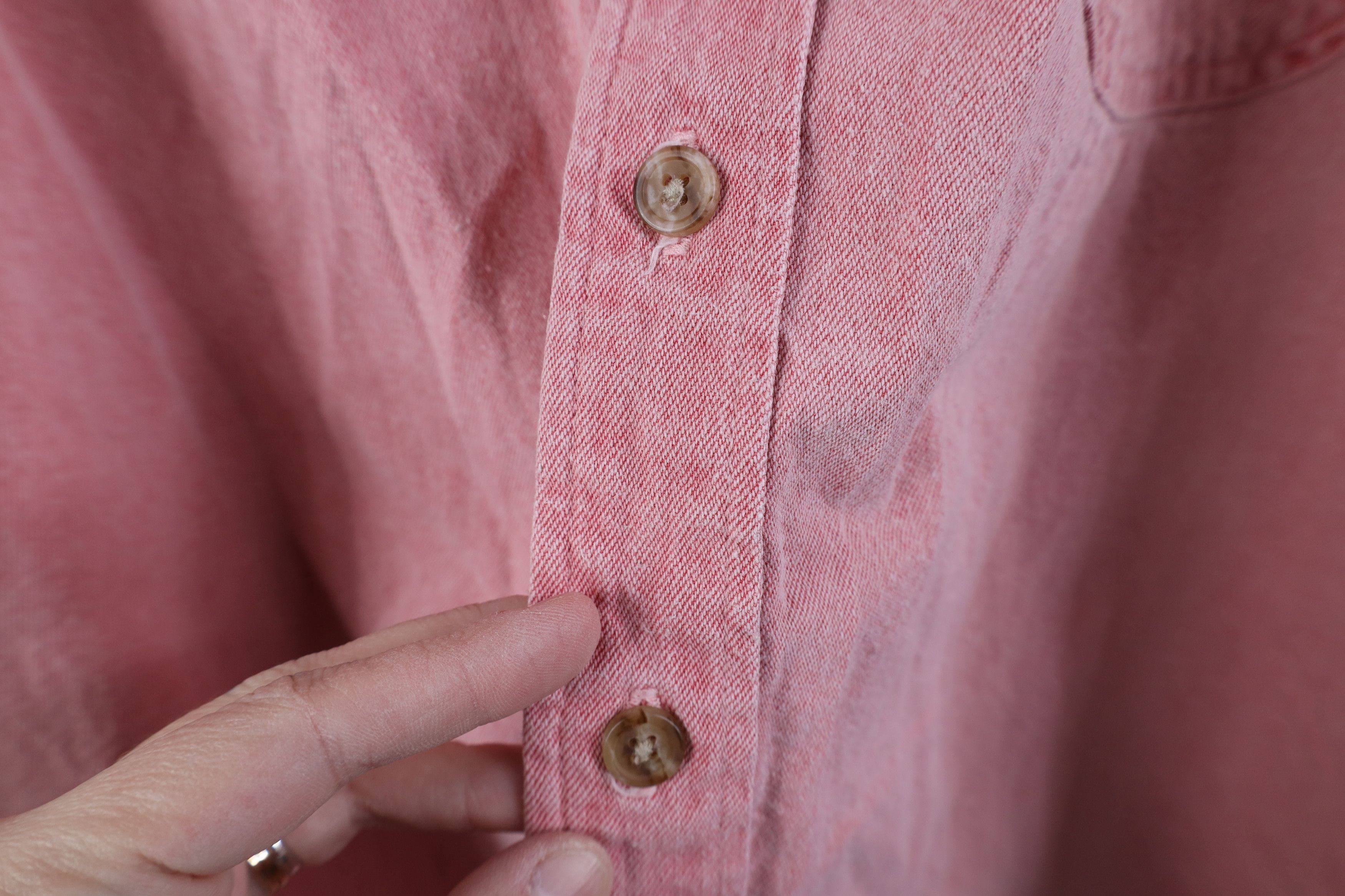 Vintage Vintage 90s Streetwear Stonewash Heavyweight Button Shirt Size US XXL / EU 58 / 5 - 6 Thumbnail