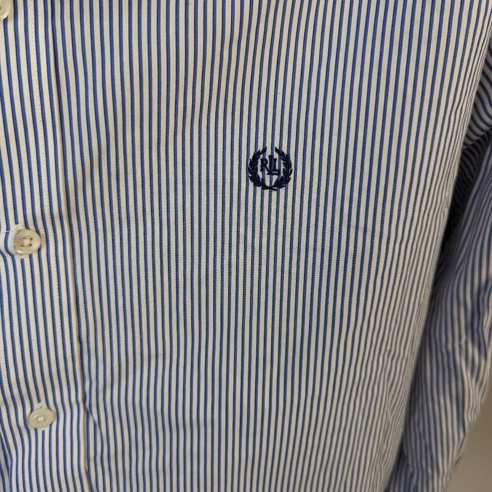 Lauren Ralph Lauren Lauren Ralph Lauren Striped Button Front Shirt - 16 ,34/35 Size US XXS / EU 40 - 3 Thumbnail
