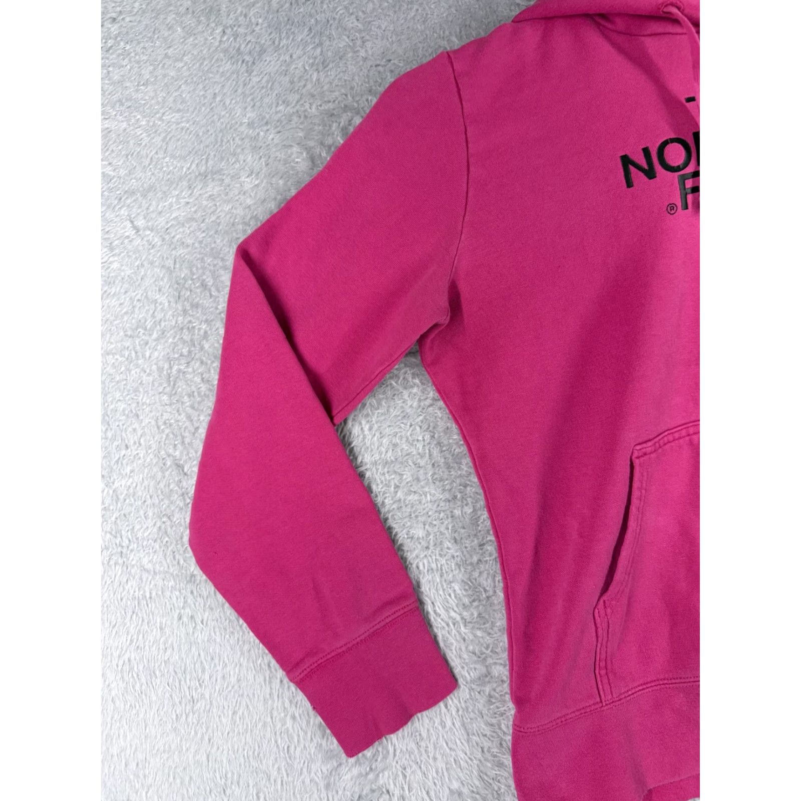 The North Face The North Face Hoodie Womens Medium Pink Logo Pullover Cotton Sweater READ Size M / US 6-8 / IT 42-44 - 3 Thumbnail