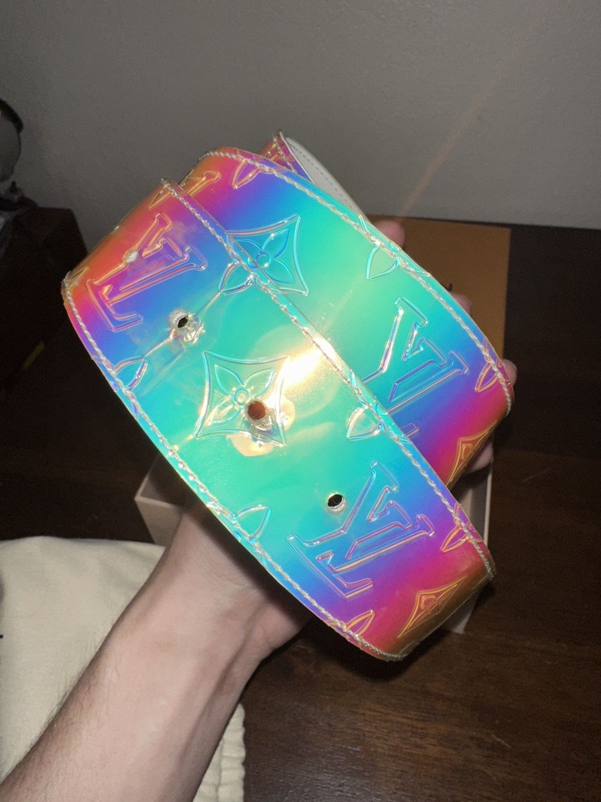 Louis Vuitton × Virgil Abloh Louis Vuitton Prism Belt Virgil Abloh Size 36 - 4 Thumbnail