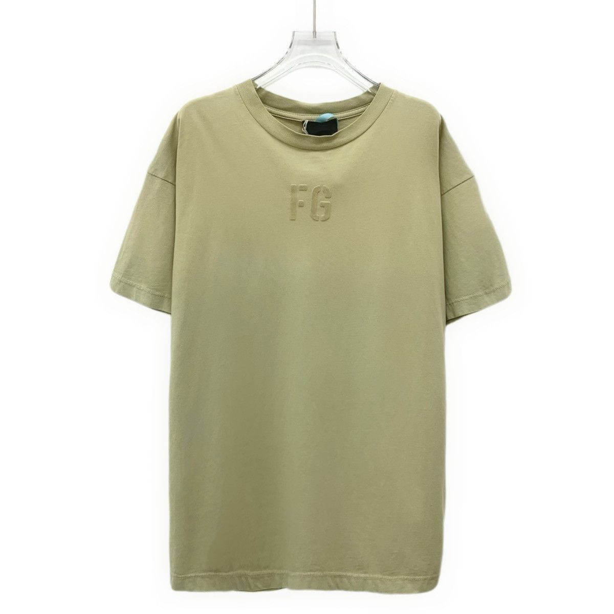 Fear of God Fear Of God Brown Logo Flocked Short Sleeve T-Shirt K26WX Size US M / EU 48-50 / 2 - 1 Thumbnail