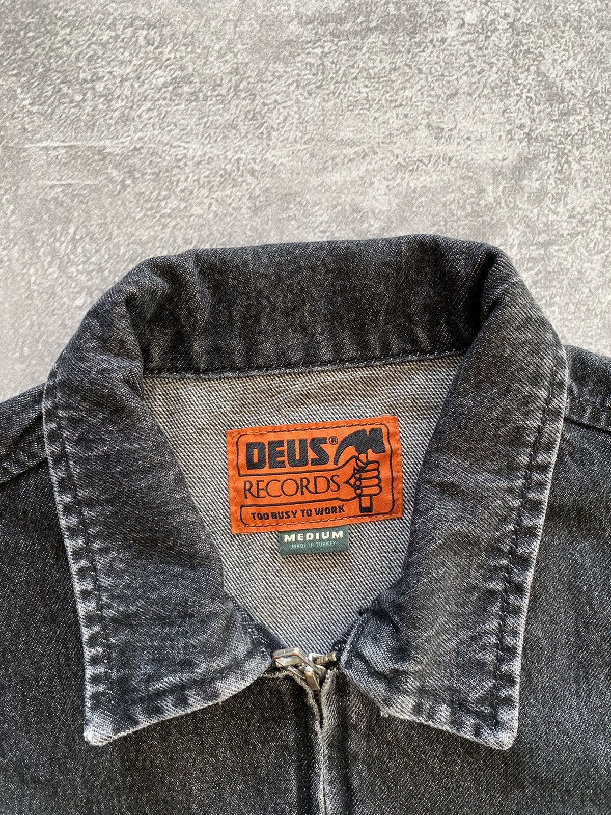 Japanese Brand × Vintage Vintage Pockets Denim Graphite Work Jacket Size US M / EU 48-50 / 2 - 8 Thumbnail