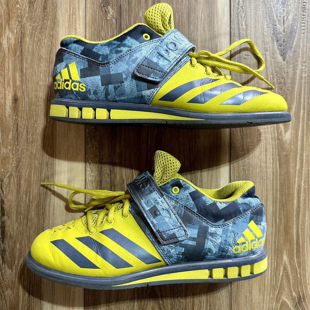 Adidas Adidas Powerlift 3 Weightlifting Shoes, Yellow/Blue, Men’s 6 Size US 6 / EU 39 - 1 Thumbnail