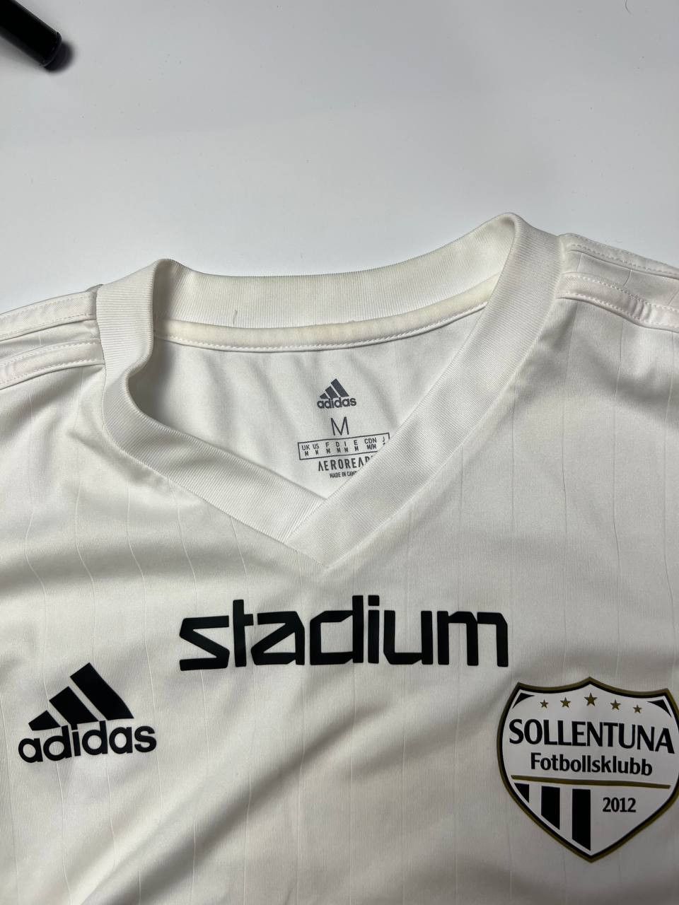 Adidas ⚽ White Football Jersey #30 — ERLANDSSON x Excalibur Fonder Size US M / EU 48-50 / 2 - 3 Thumbnail