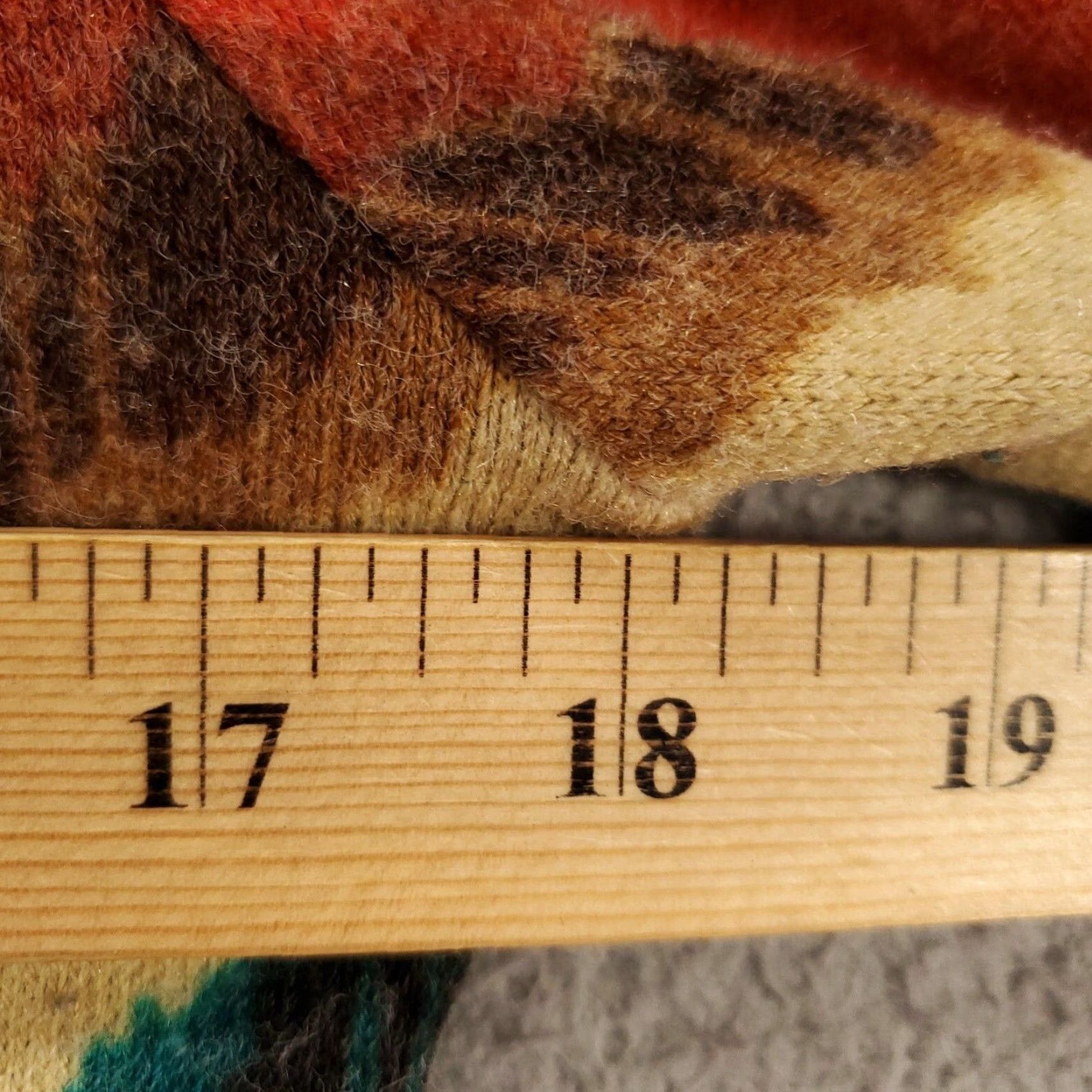 Anthropologie Aryeh Dress Womens L Boho Chevron Orange Blue Mini Short Shift Sweater Knit Geometric Casual Size 36" / US 14 / IT 50 - 7 Thumbnail