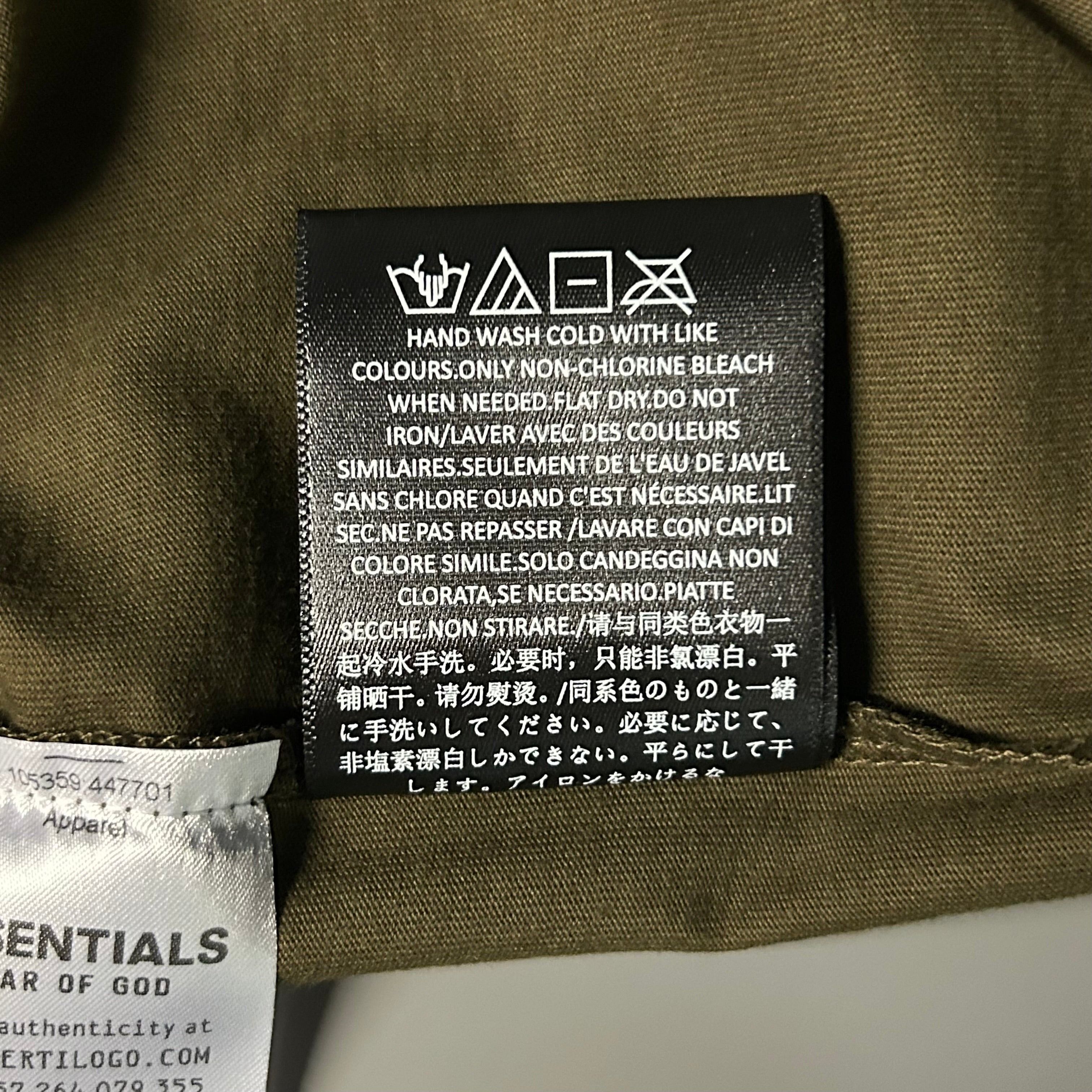 Essentials × Fear of God Fear Of God Essentials Olive Jersey Crewneck Tee Size M Size US M / EU 48-50 / 2 - 8 Thumbnail