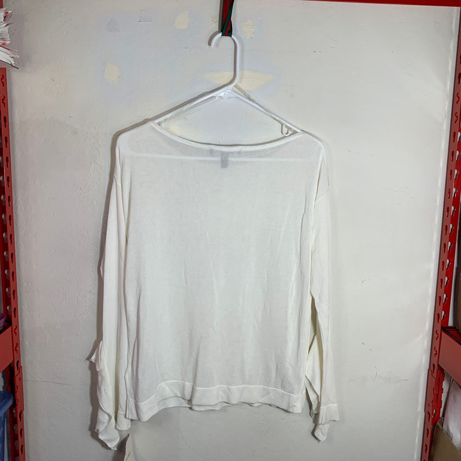 Other Ellen Tracy Women's Long Sleeve White Sweater Size M (NWT) Size M / US 6-8 / IT 42-44 - 12 Thumbnail