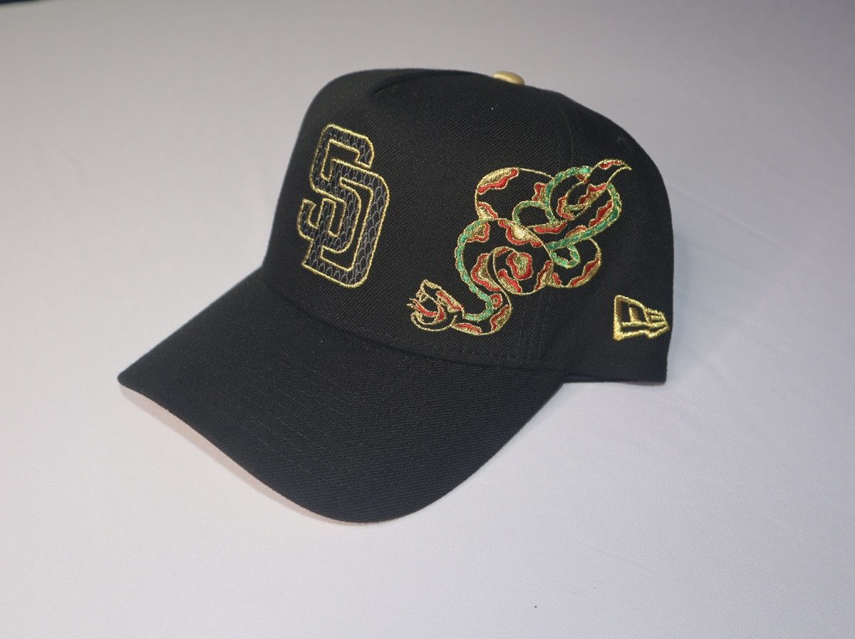 New Era San Diego Padres Black A-Frame Snapback Hat Size ONE SIZE - 2 Thumbnail