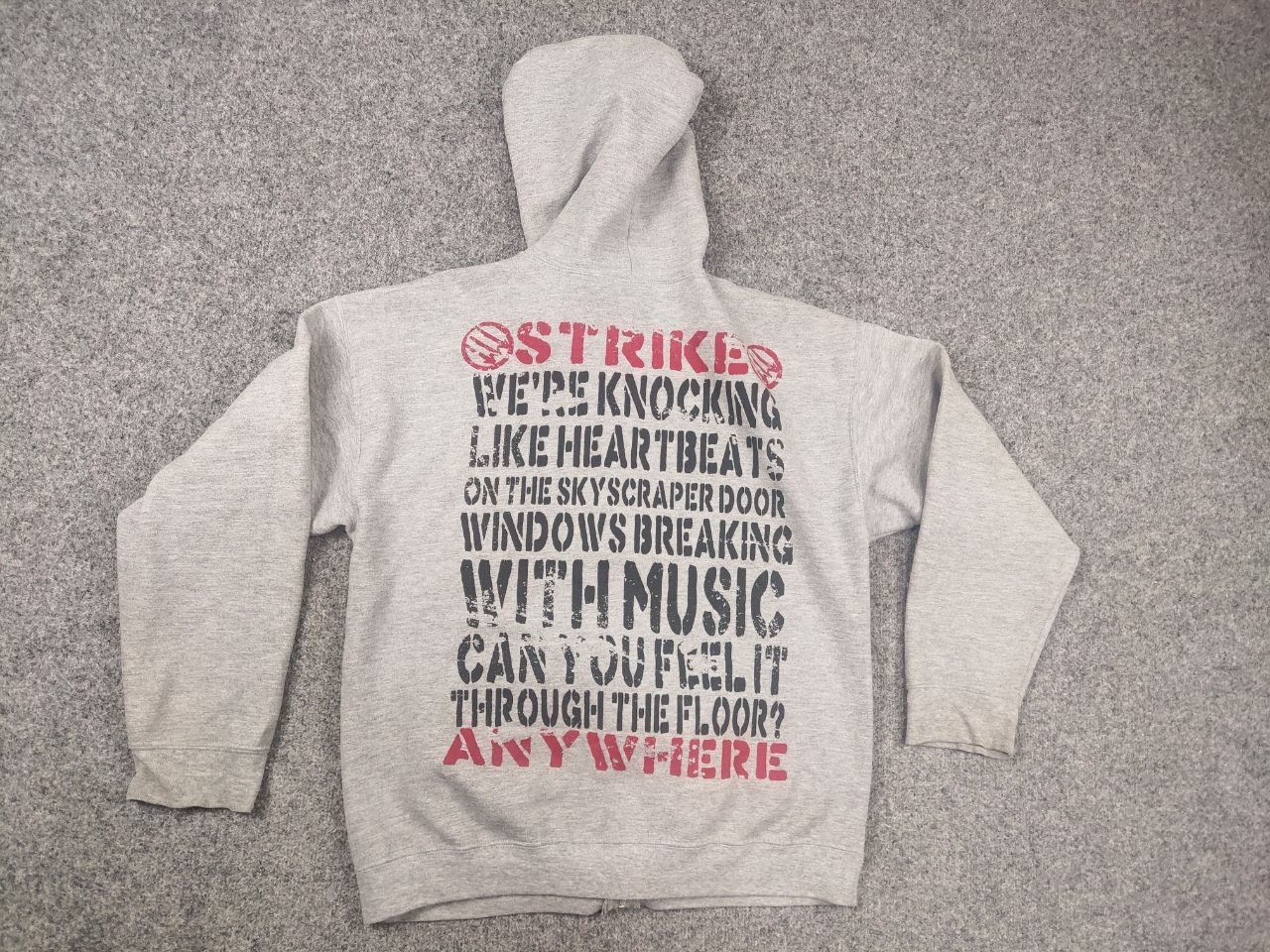 Band Tees Vintage Y2K Strike Anywhere Zip up Hoodie Punk Emo Band Erd Size US L / EU 52-54 / 3 - 12 Thumbnail