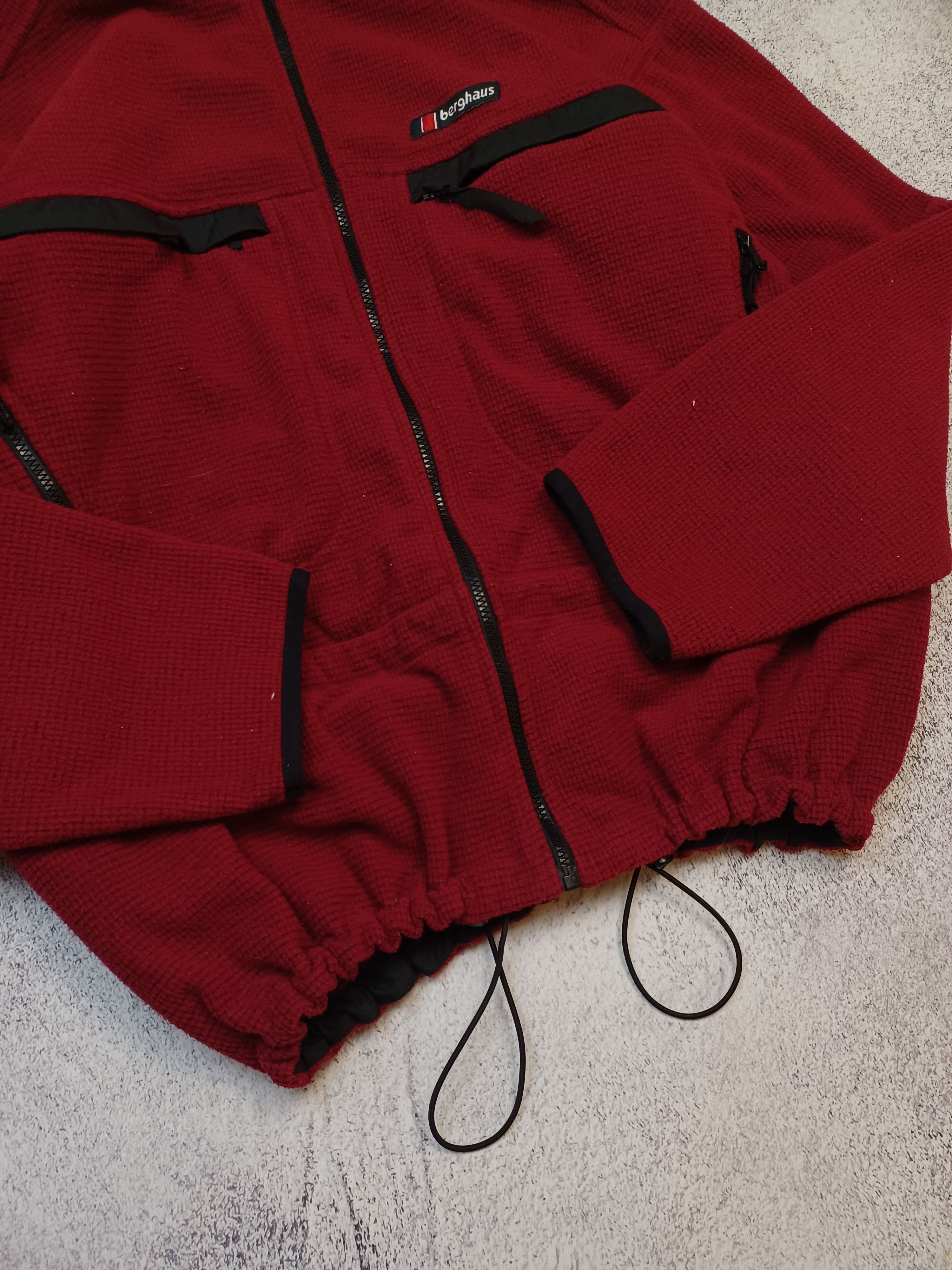 Berghaus × Vintage Vintage Berghaus Polartec Red Fleece Jacket Size US XL / EU 56 / 4 - 4 Thumbnail