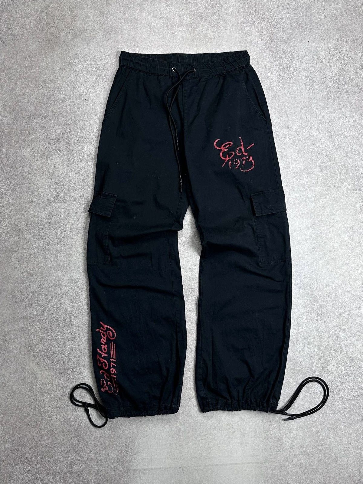 Ed Hardy Vintage Ed Hardy Y2K Cargo Japanese Flared Pants XS Size US 30 / EU 46 - 3 Thumbnail