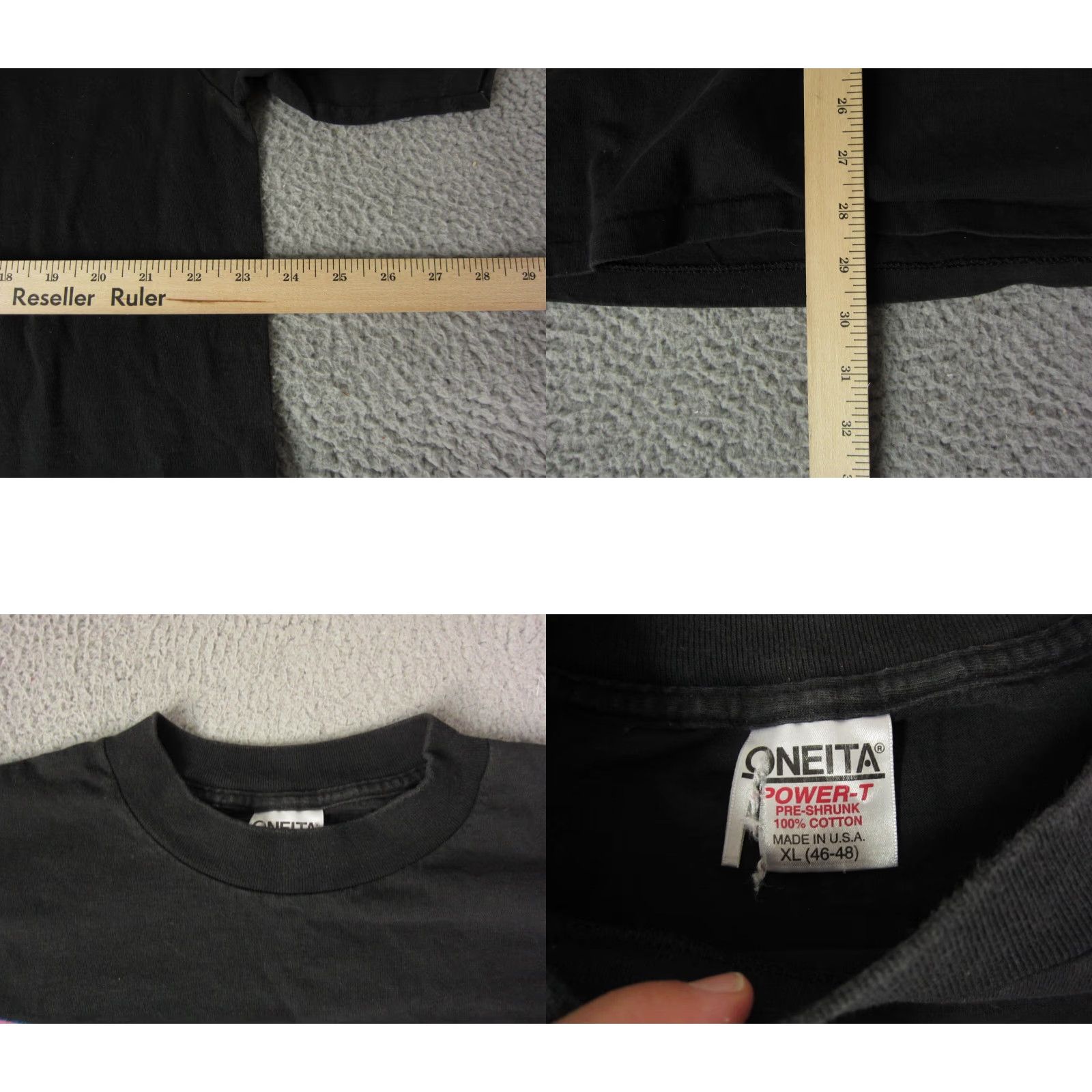 Vintage VINTAGE Oneita Florida Shirt XL Black Crew Neck Short Sleeve T-Shirt 80s 90s Mens Made in USA Single Stitch Size US XL / EU 56 / 4 - 8 Thumbnail