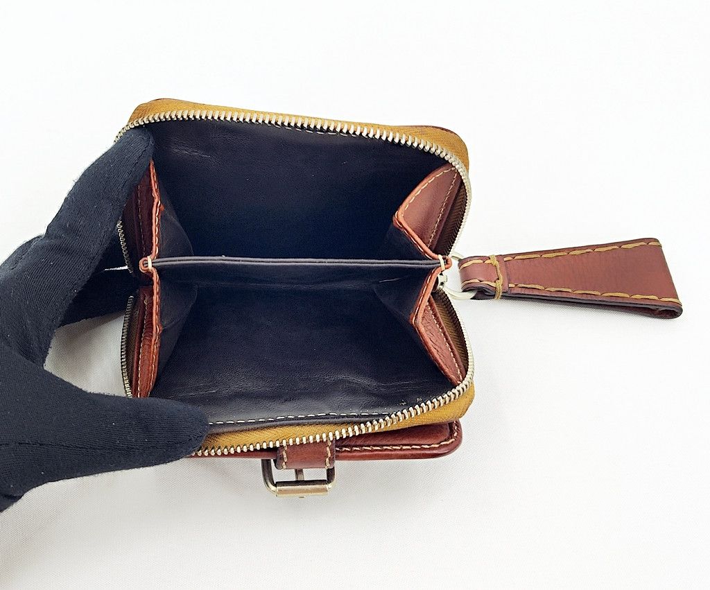 Chloe CHLOE brown leather bi fold wallet large zipper pull Size ONE SIZE - 5 Thumbnail