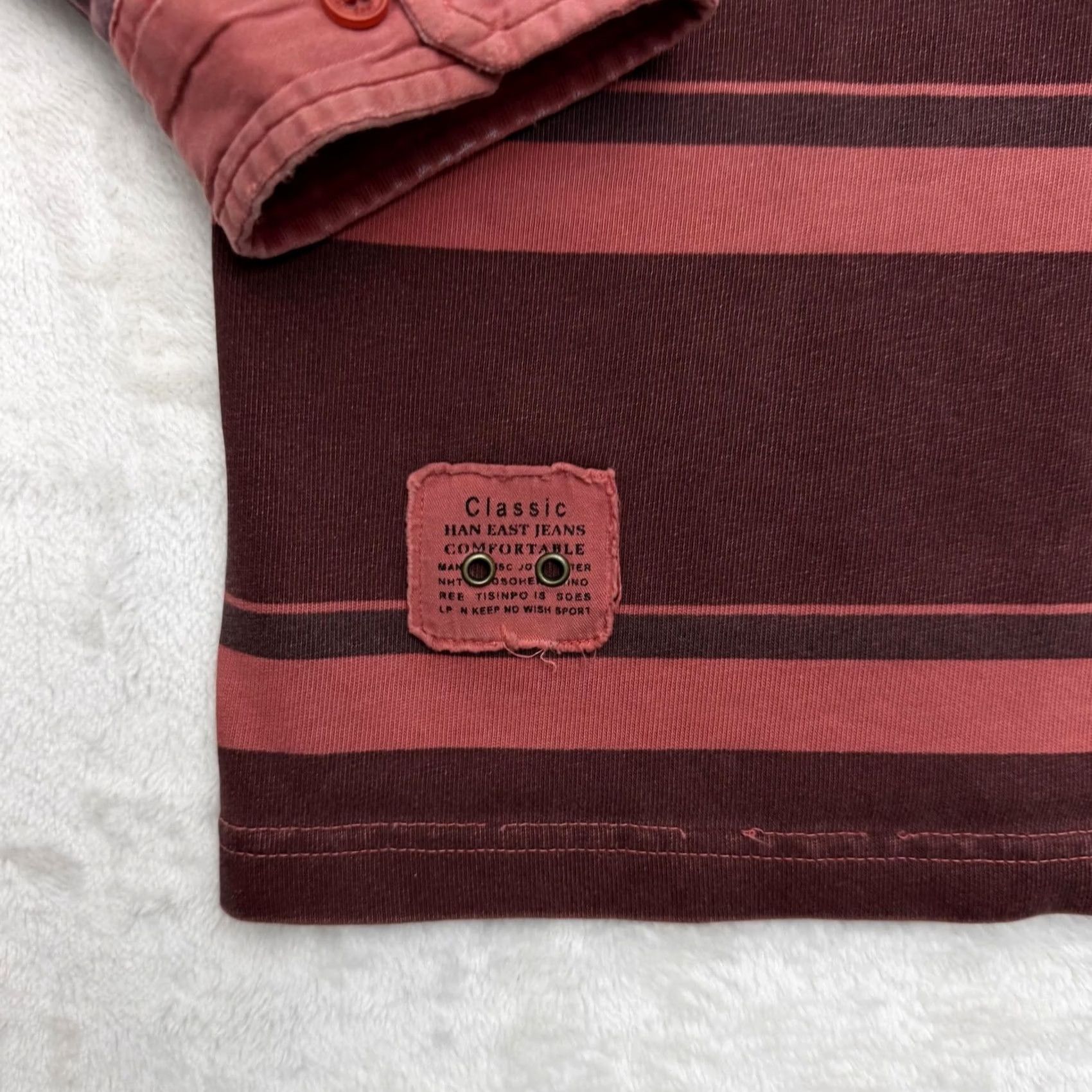 Jeep Jeep Rugby Polo Shirt Mens 2XL Red Stripe Long Sleeve Logo Casual Size US XXL / EU 58 / 5 - 7 Thumbnail
