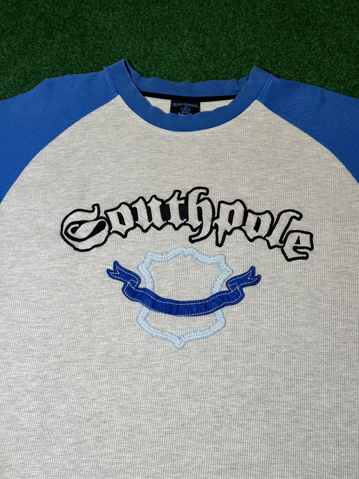 Southpole × Vintage Vtg 90s Y2K Southpole Thermal Waffle Knit Long Sleeve Shirt Size US XL / EU 56 / 4 - 2 Thumbnail
