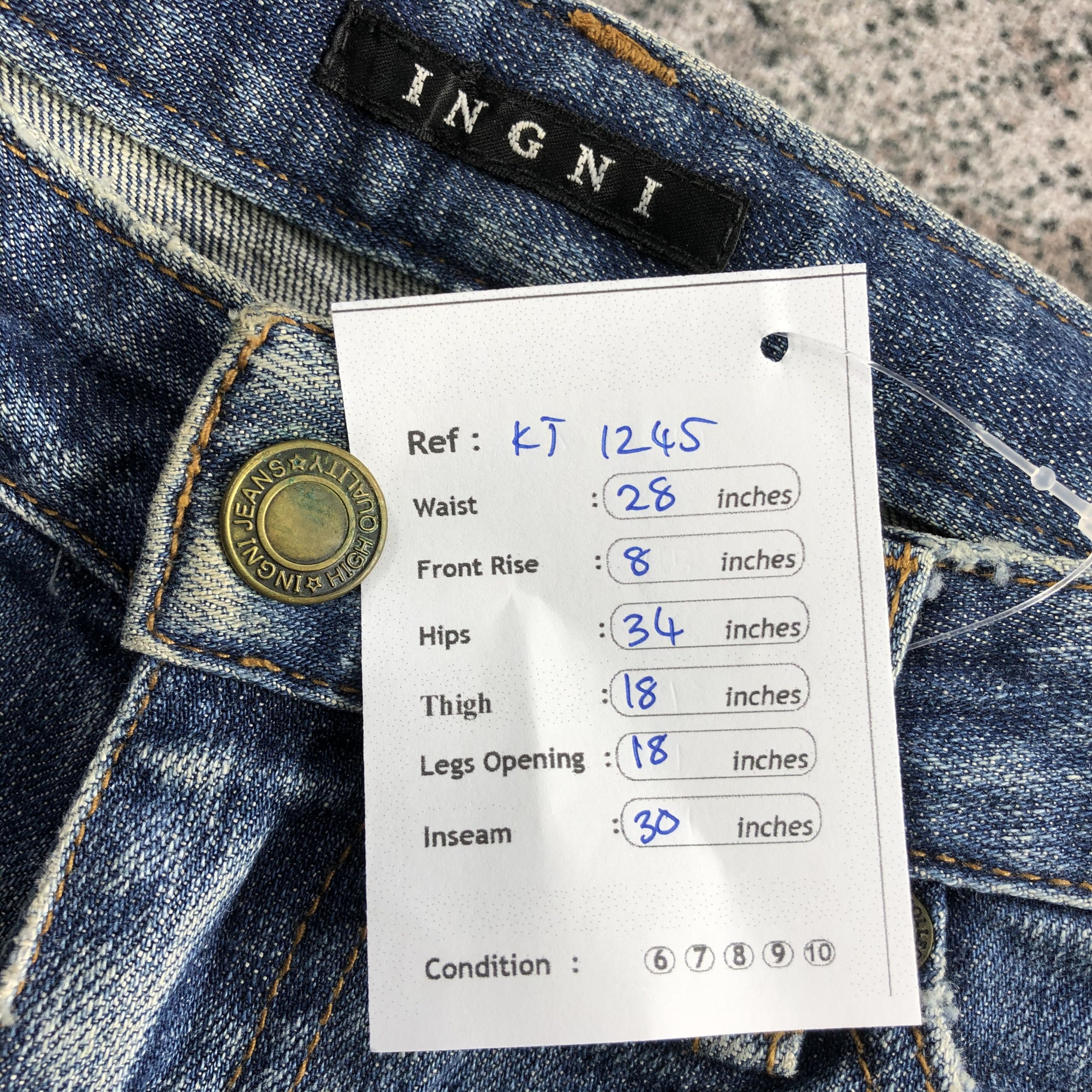 Japanese Brand Japanese Brand Ingni Jeans Flare Denim KJ1245 Size US 28 / EU 44 - 11 Thumbnail