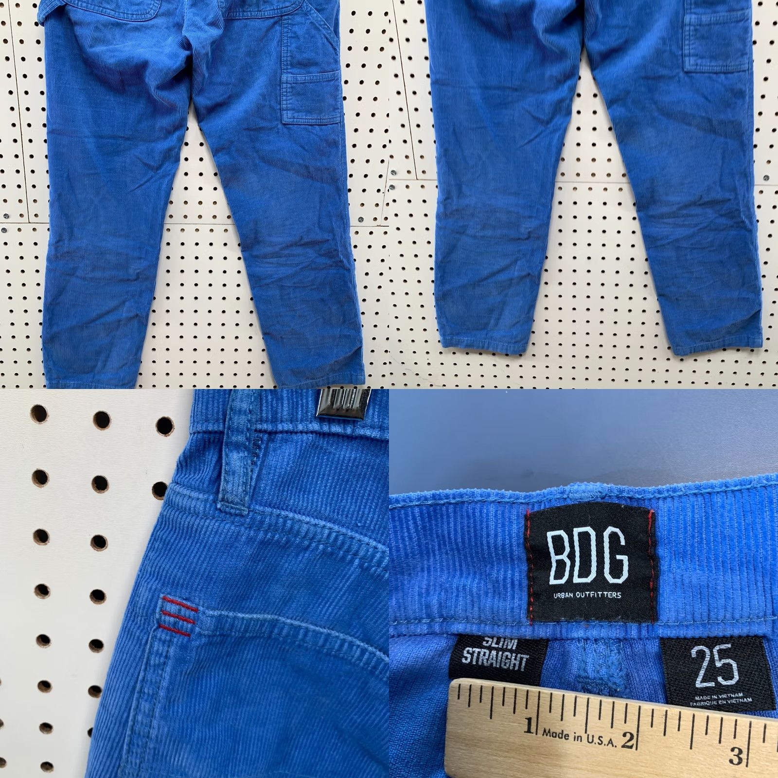 Bdg BDG Corduroy Slim Straight Pants Blue Women's 25 26x26.5 Size 42" / US 20 - 8 Thumbnail