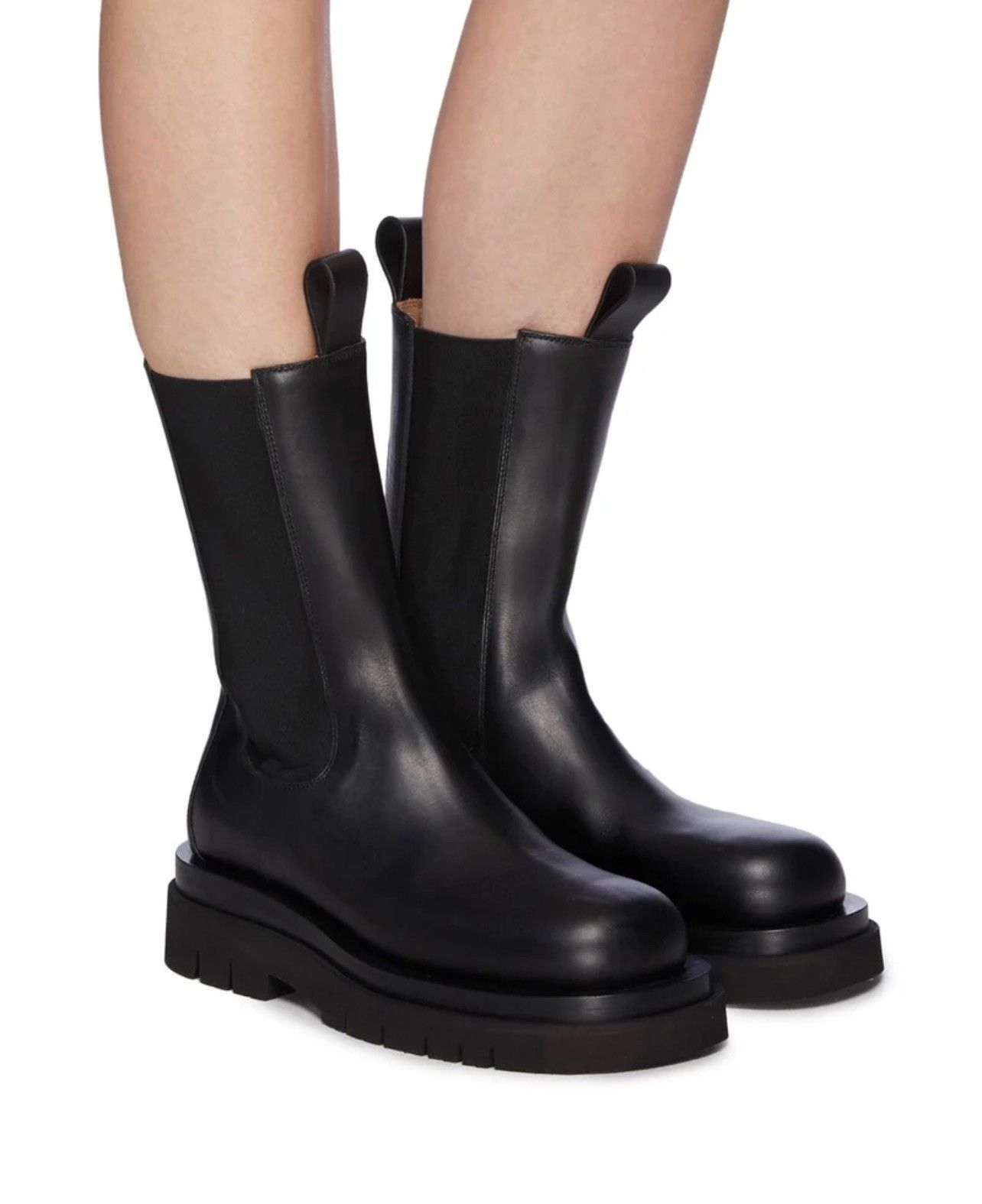 Bottega Veneta Bottega Veneta Lug Sole Leather Boots size 38.5 Size US 8.5 / IT 38.5 - 2 Thumbnail