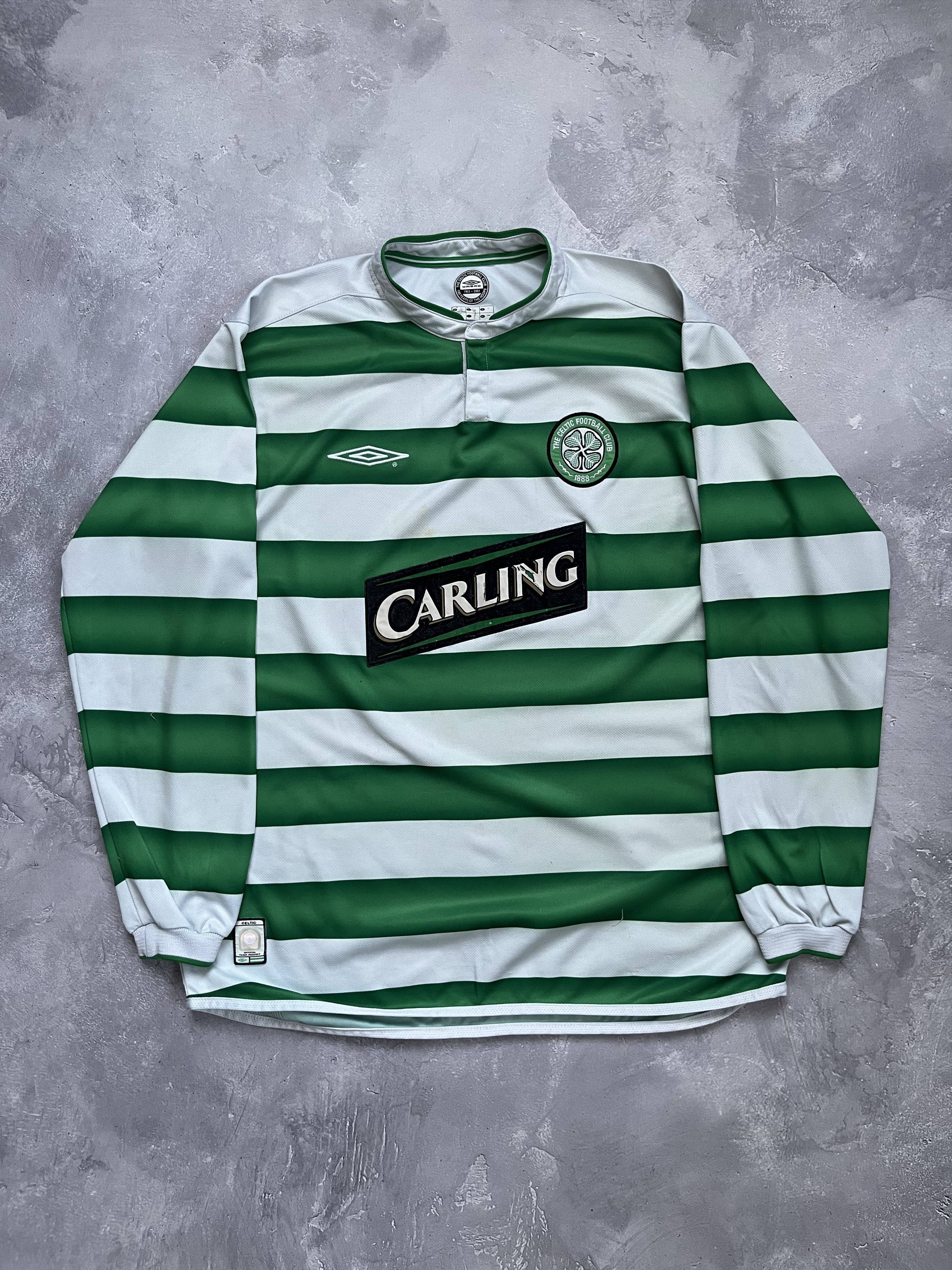 Umbro Authentic Glasgow Celtic FC 2003/04 Long Sleeve Jersey